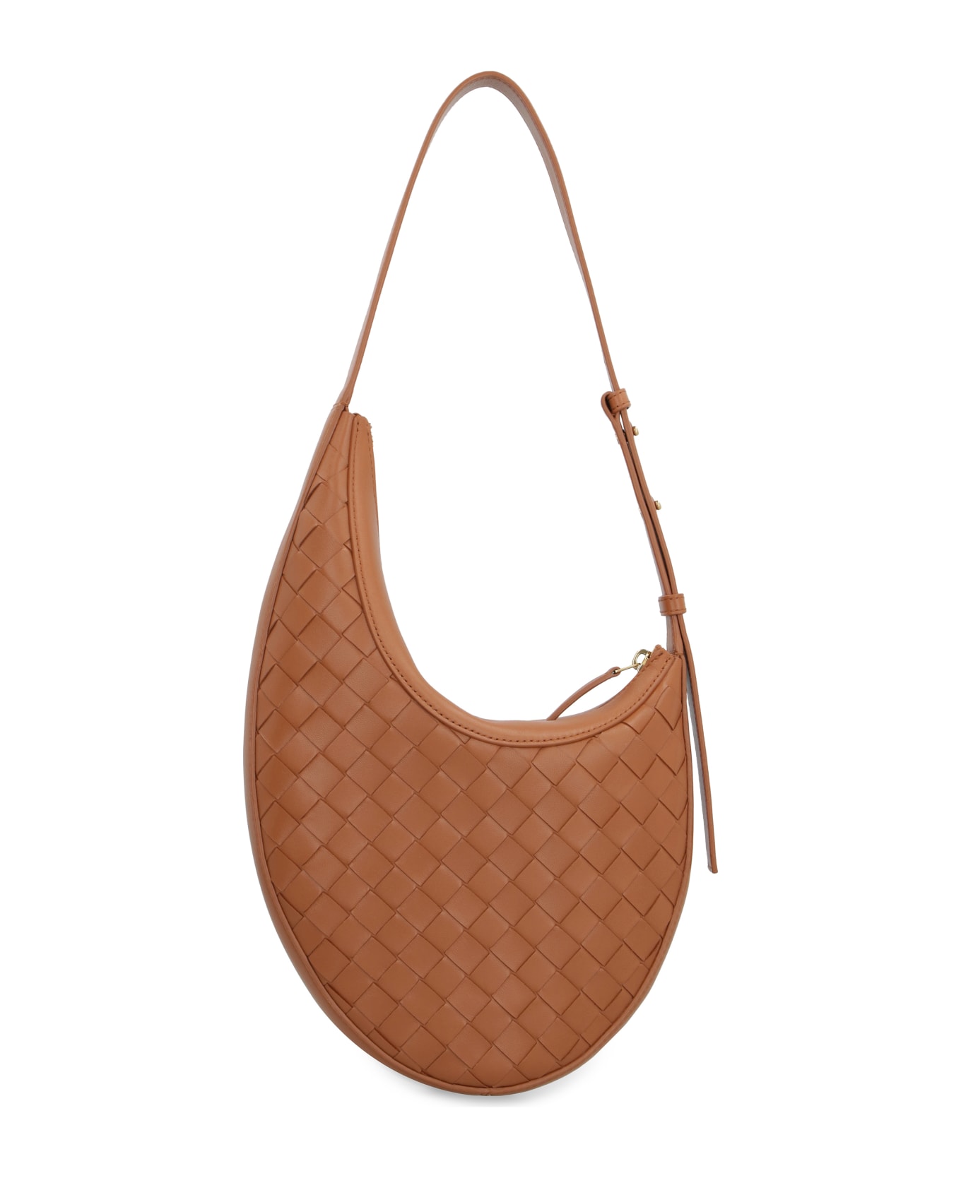Bottega Veneta Drop Hobo-bag In Leather - Saddle Brown