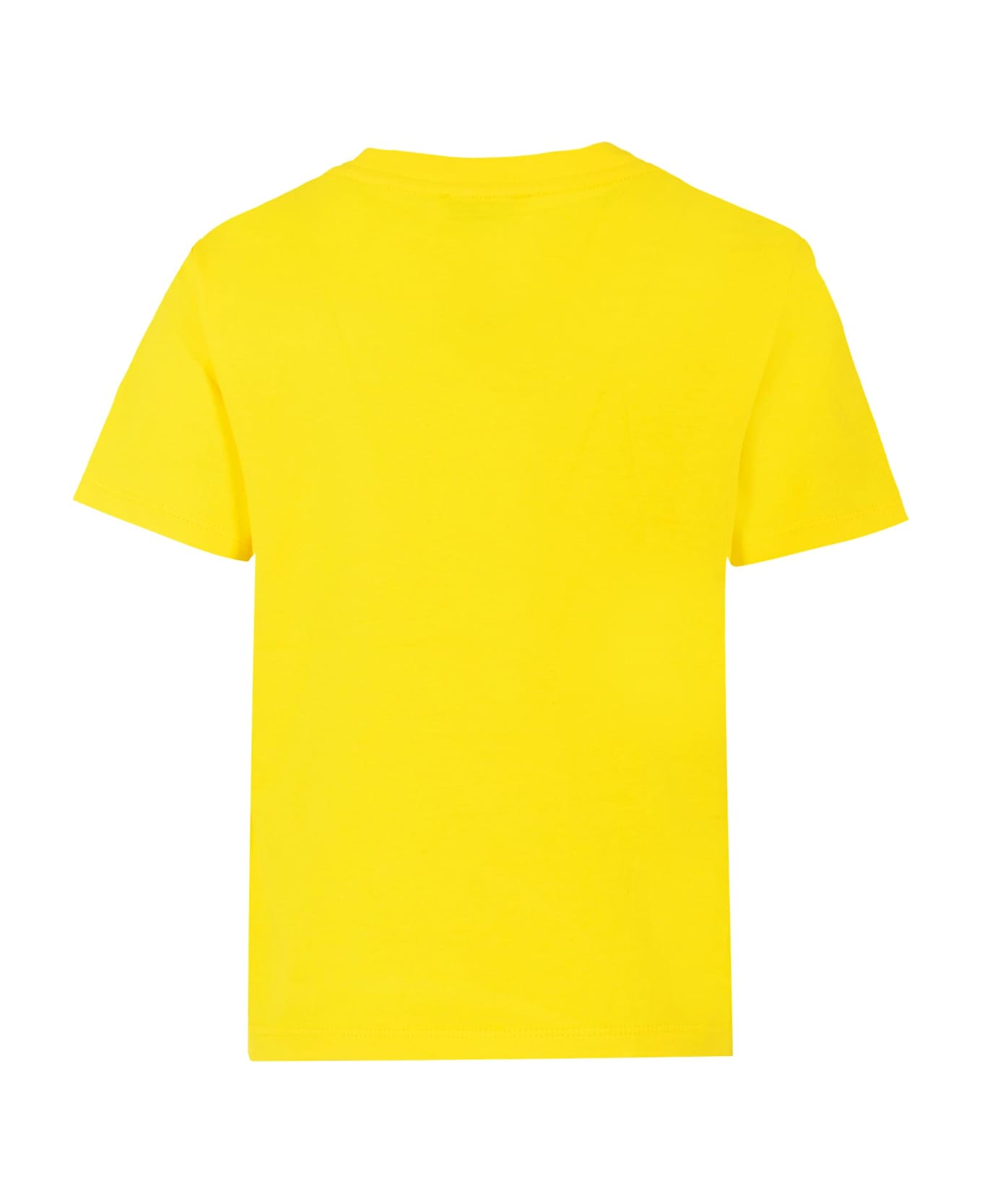Kenzo Kids Yellow T-shirt For Boy With Elephant - Yellow