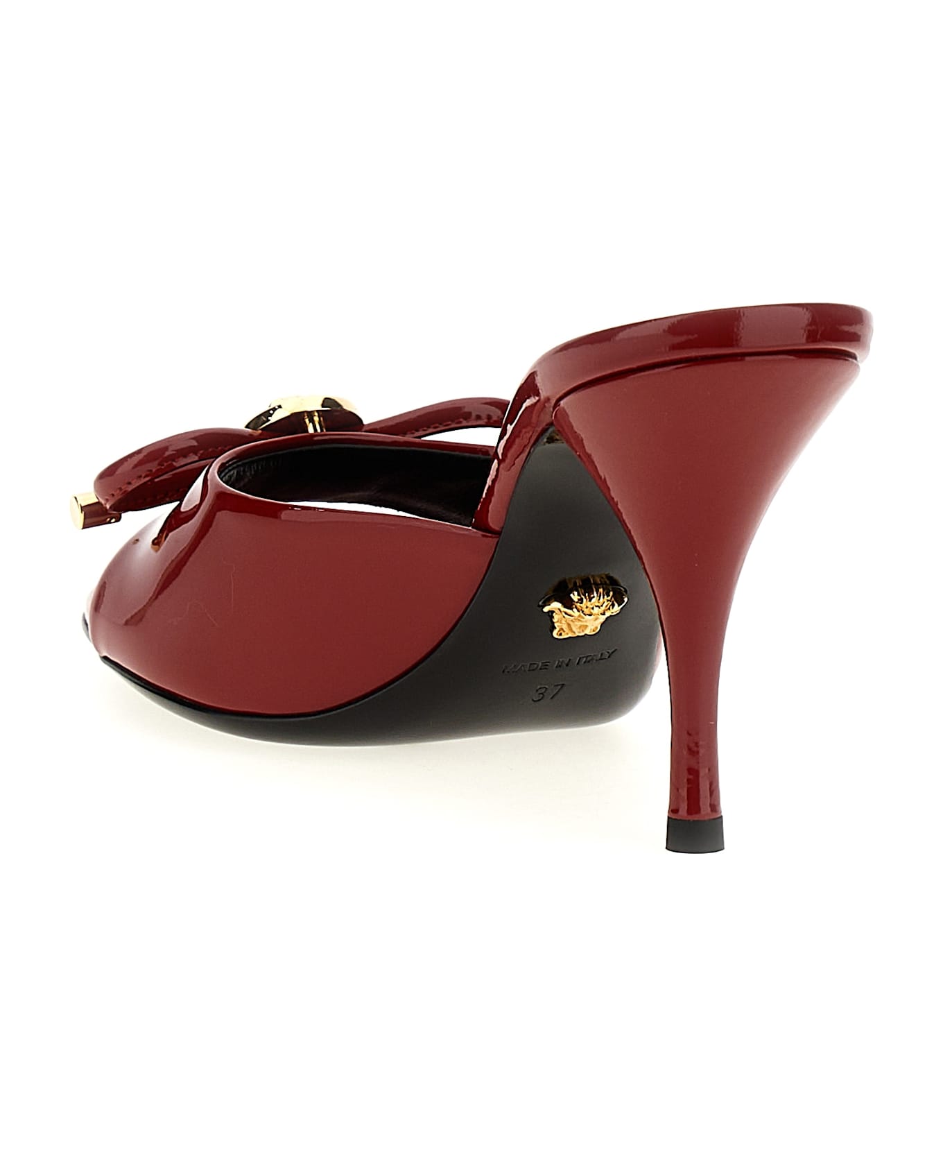 Versace 'opera Bow' Sabots - Red