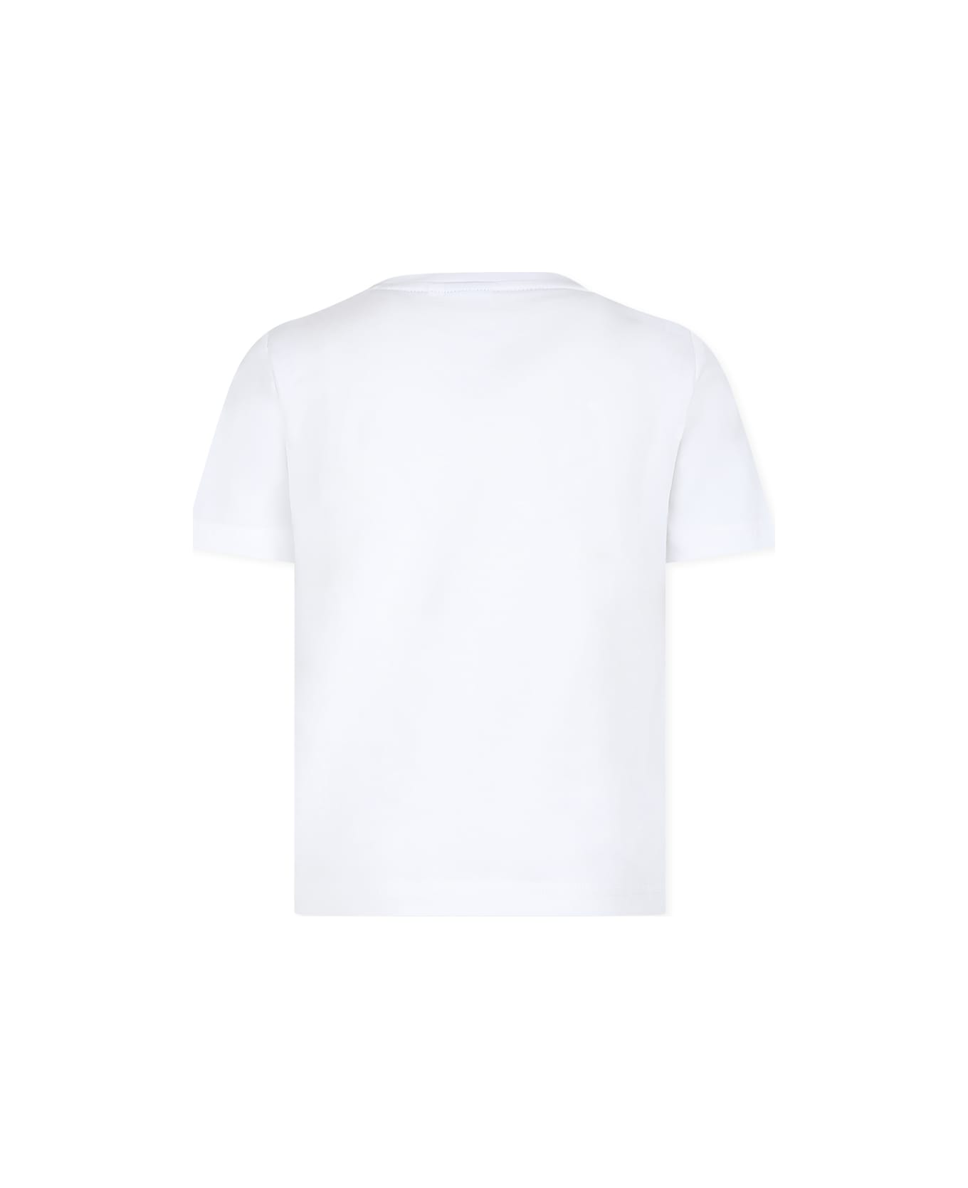 Hugo Boss White T-shirt For Boy With Logo - Bianco