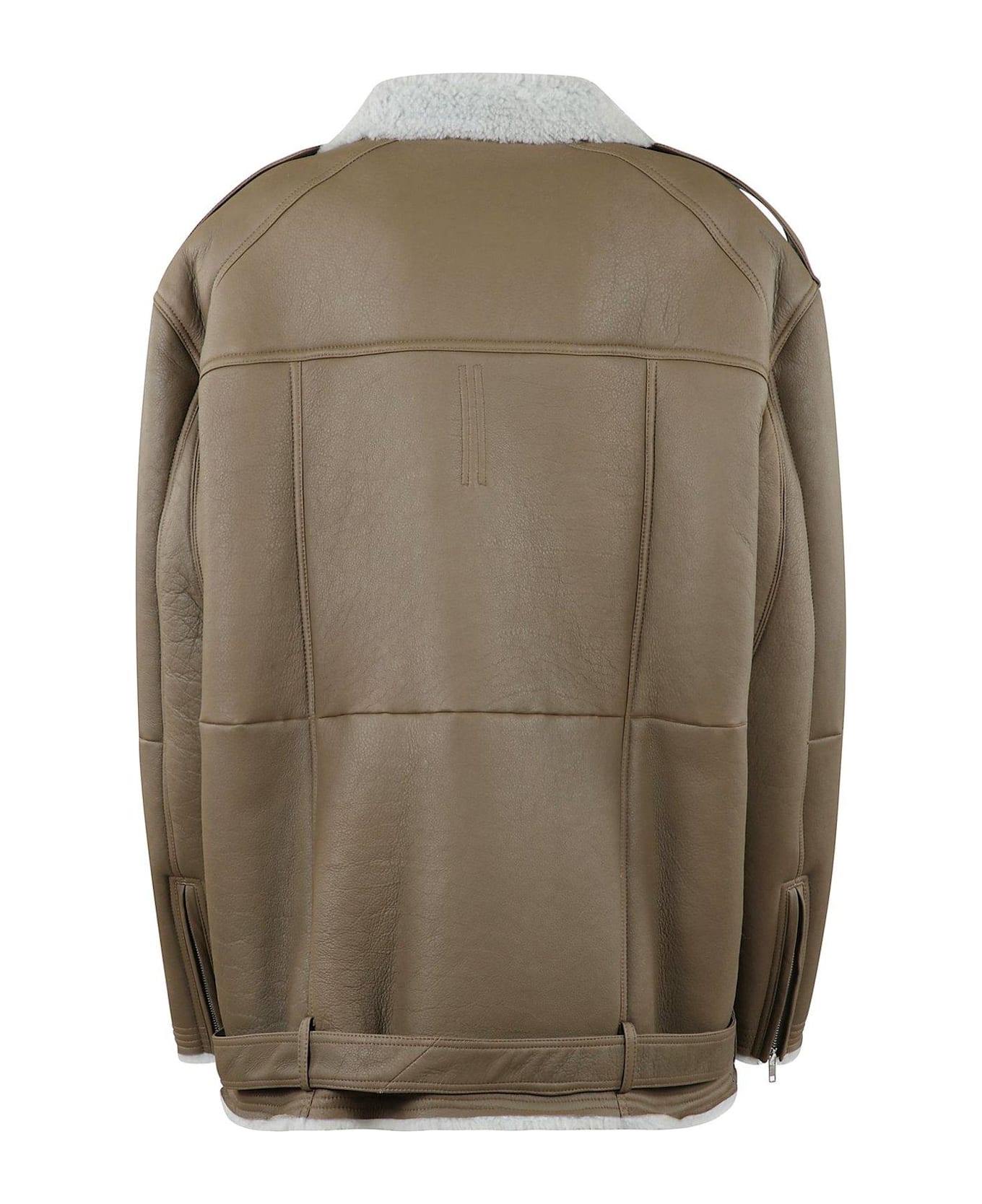 Rick Owens Jumbo Luke Stooges Zipped Jacket - BEAN/PALE BLUE