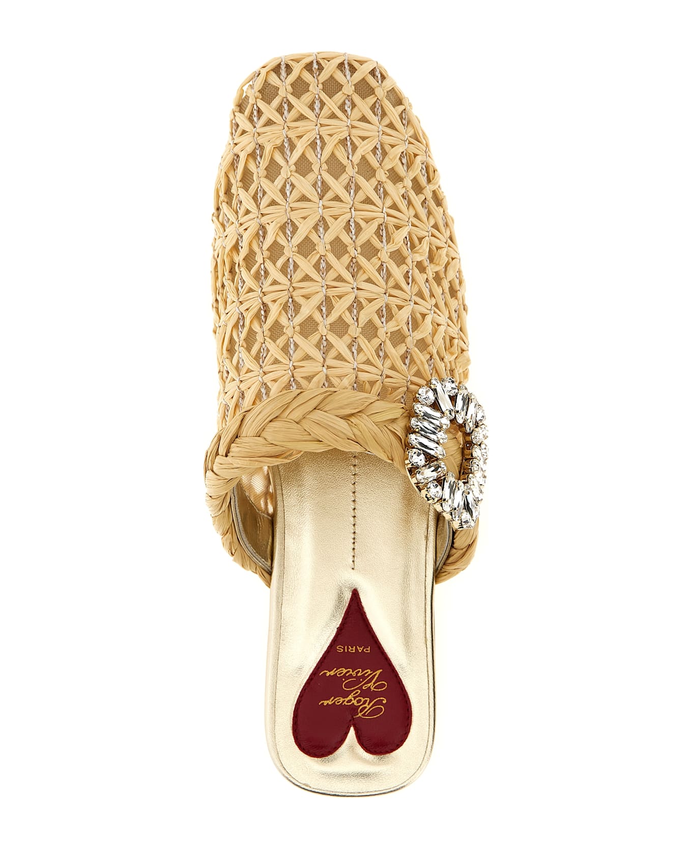 Roger Vivier 
bab Viv
 Mules - Beige