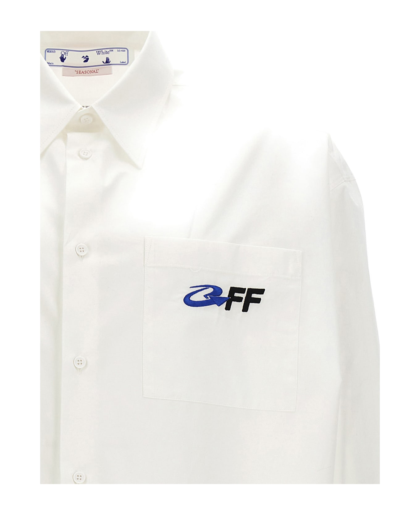 Off-White Overshirt 'exact Opposite' - White