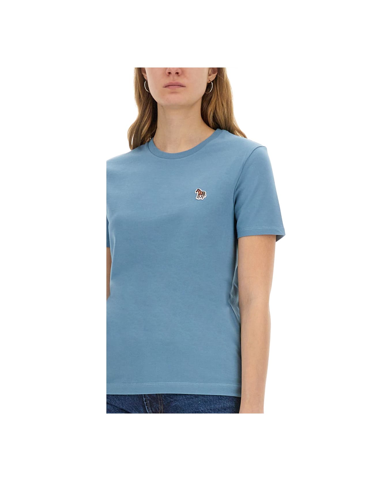 PS by Paul Smith "zebra" T-shirt - AZURE