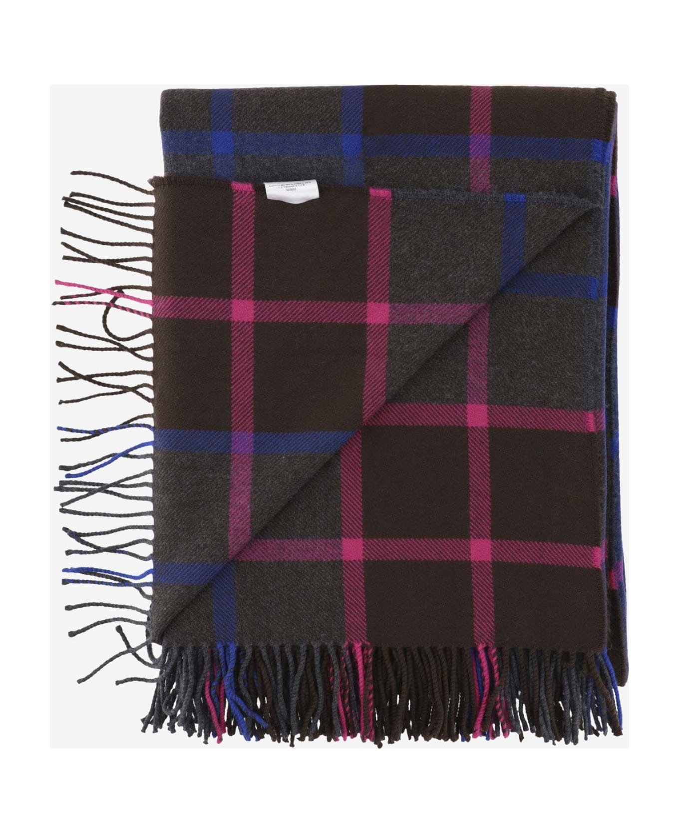 Etro Wool Scarf With Check Pattern - Red スカーフ＆ストール