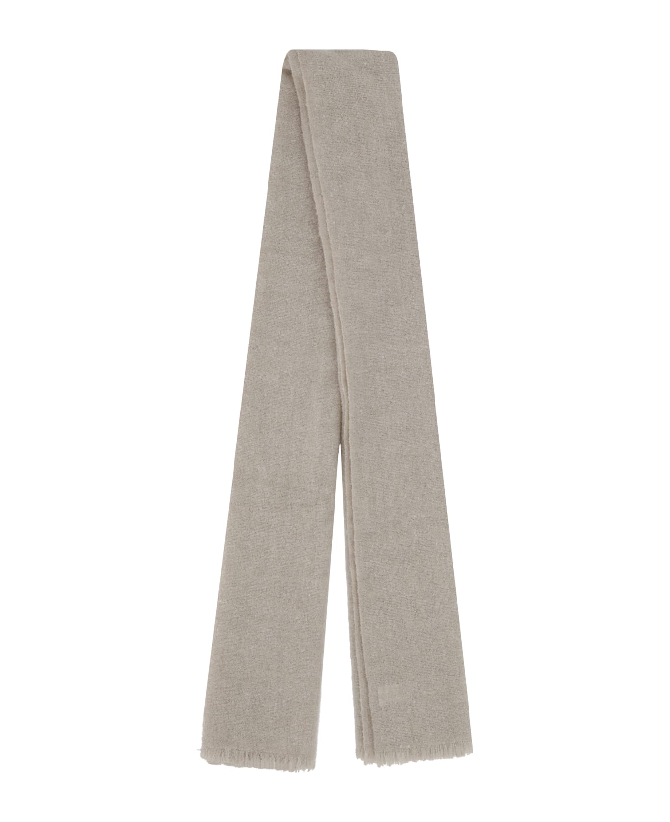 Brunello Cucinelli Soft Dazzling Cashmere And Silk Scarf - Beige スカーフ＆ストール