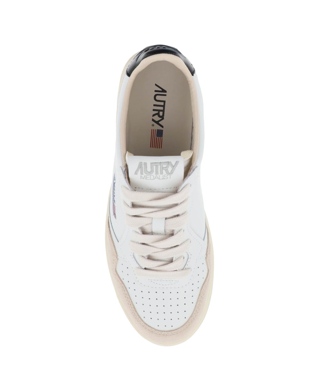 Autry Medalist Low Sneakers - White/Black