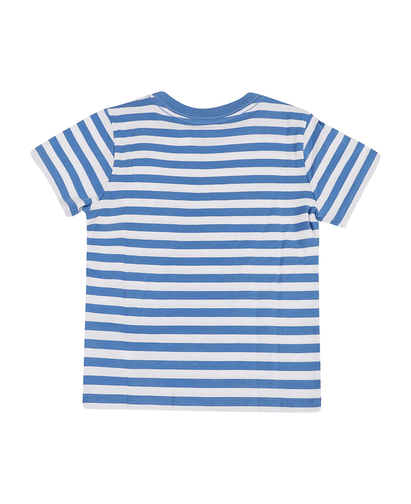 Ralph Lauren Ss Cn-knit Shirts-t-shirt - Paris Bear New Englnd Blu