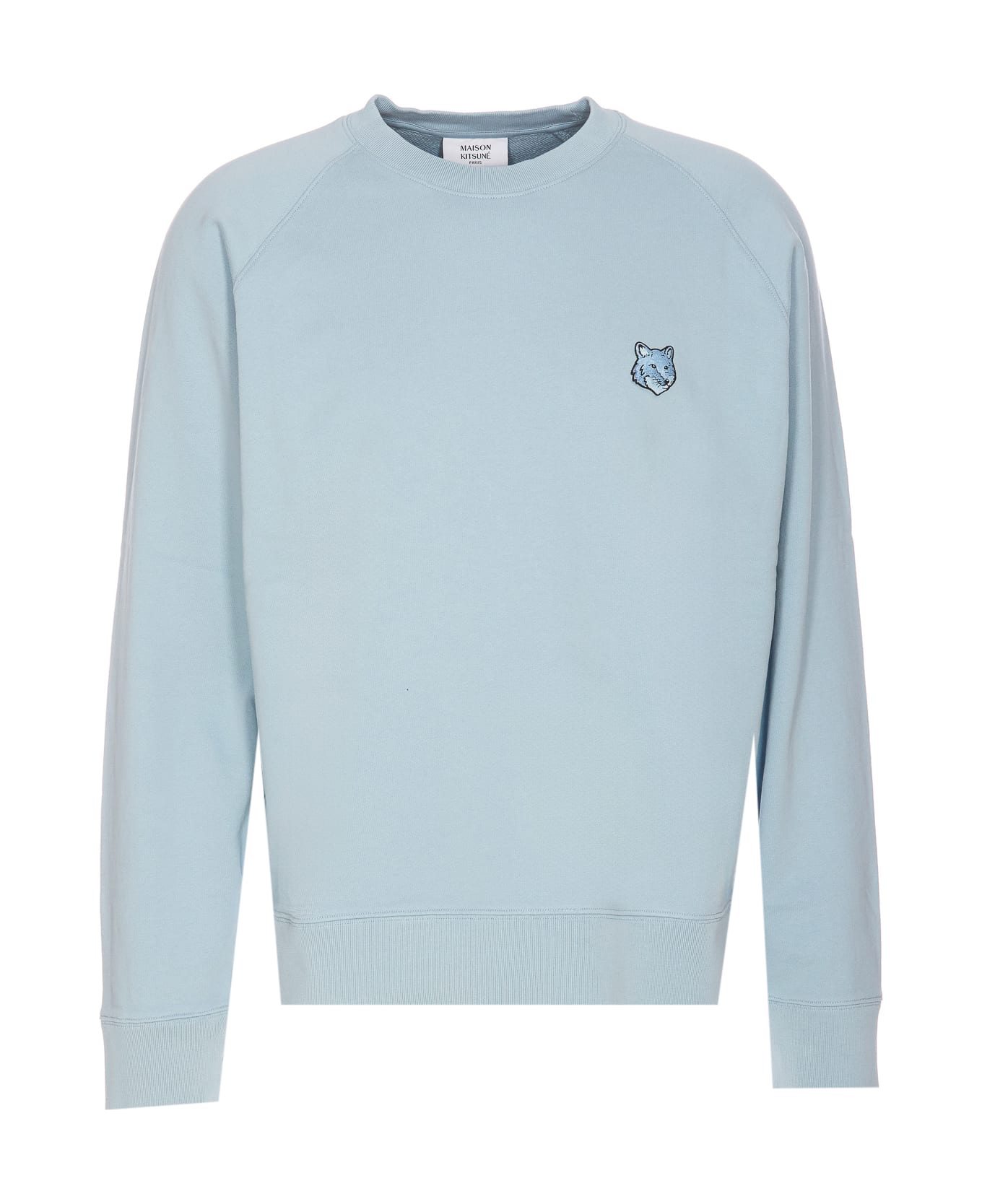 Maison Kitsuné Fox Head Patch Sweatshirt - Blue