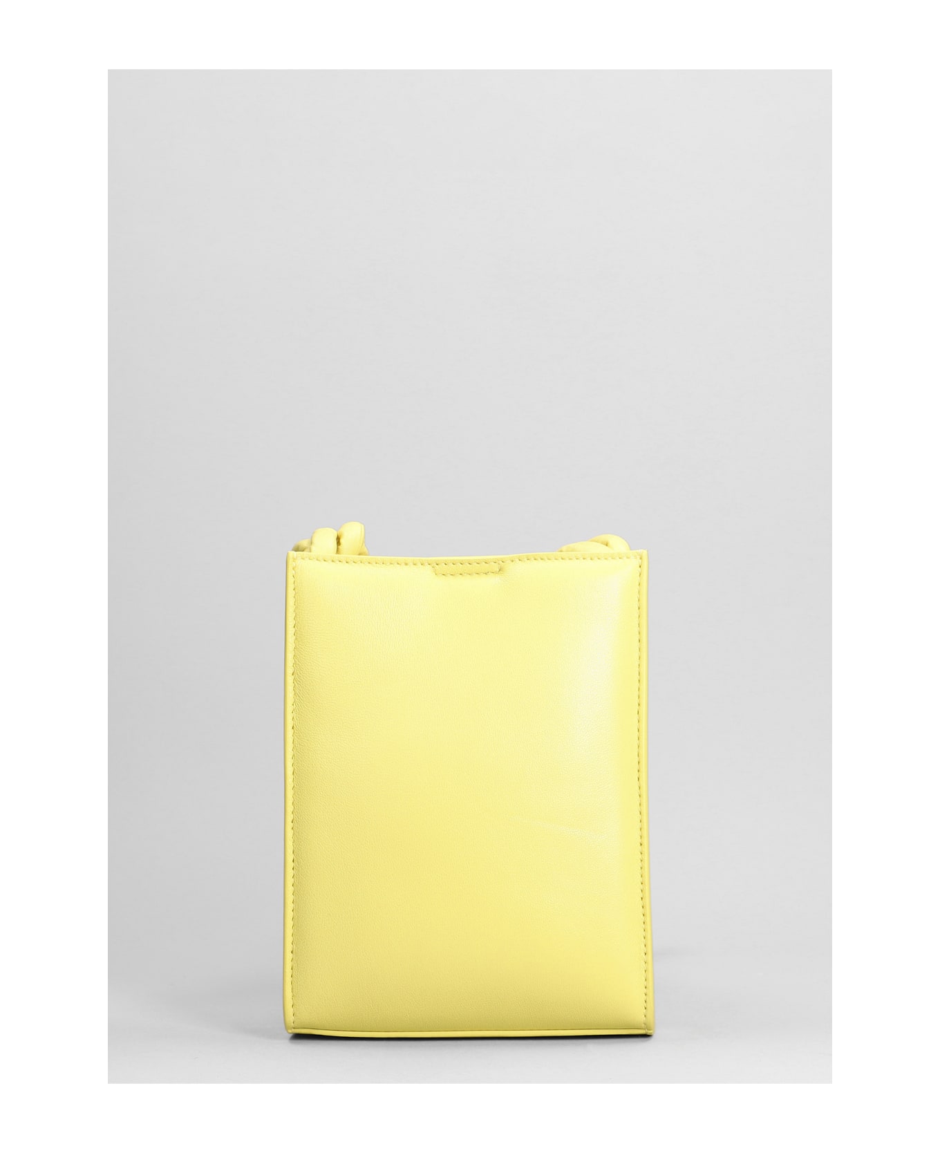Jil Sander Tangle Sm Shoulder Bag In Yellow Leather - yellow