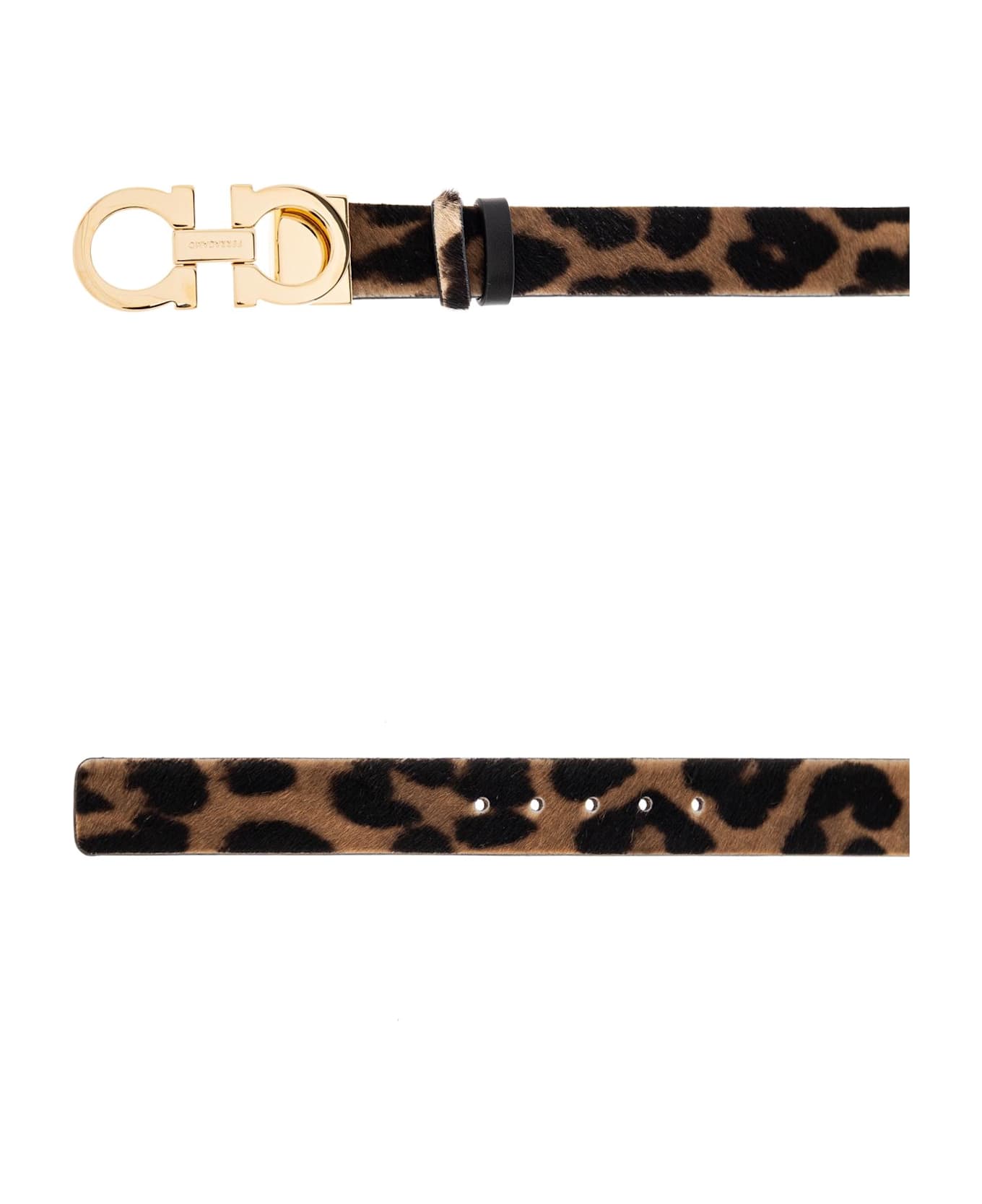 Ferragamo Double-sided Belt - NEUTRALS/BLACK