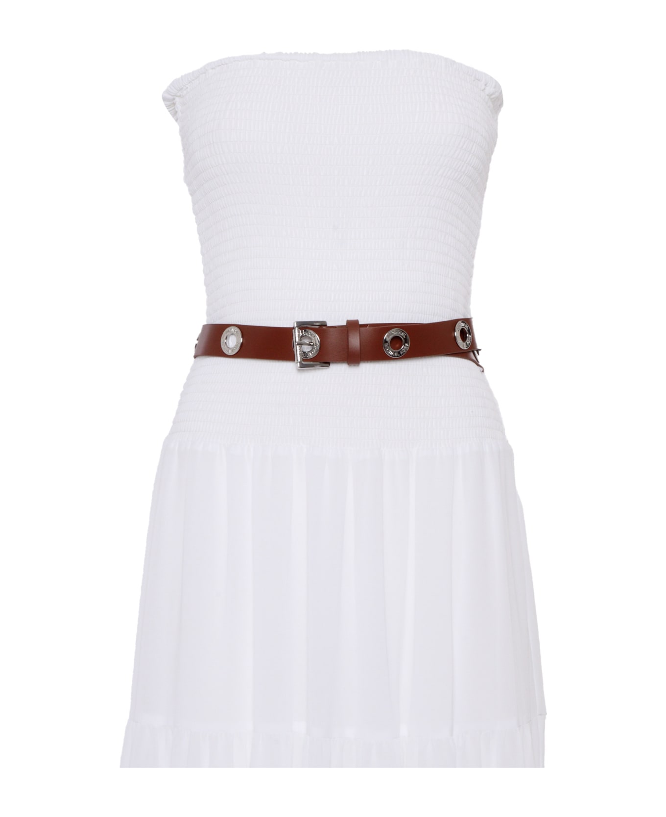 Michael Kors White Maxi Midi Dress - WHITE