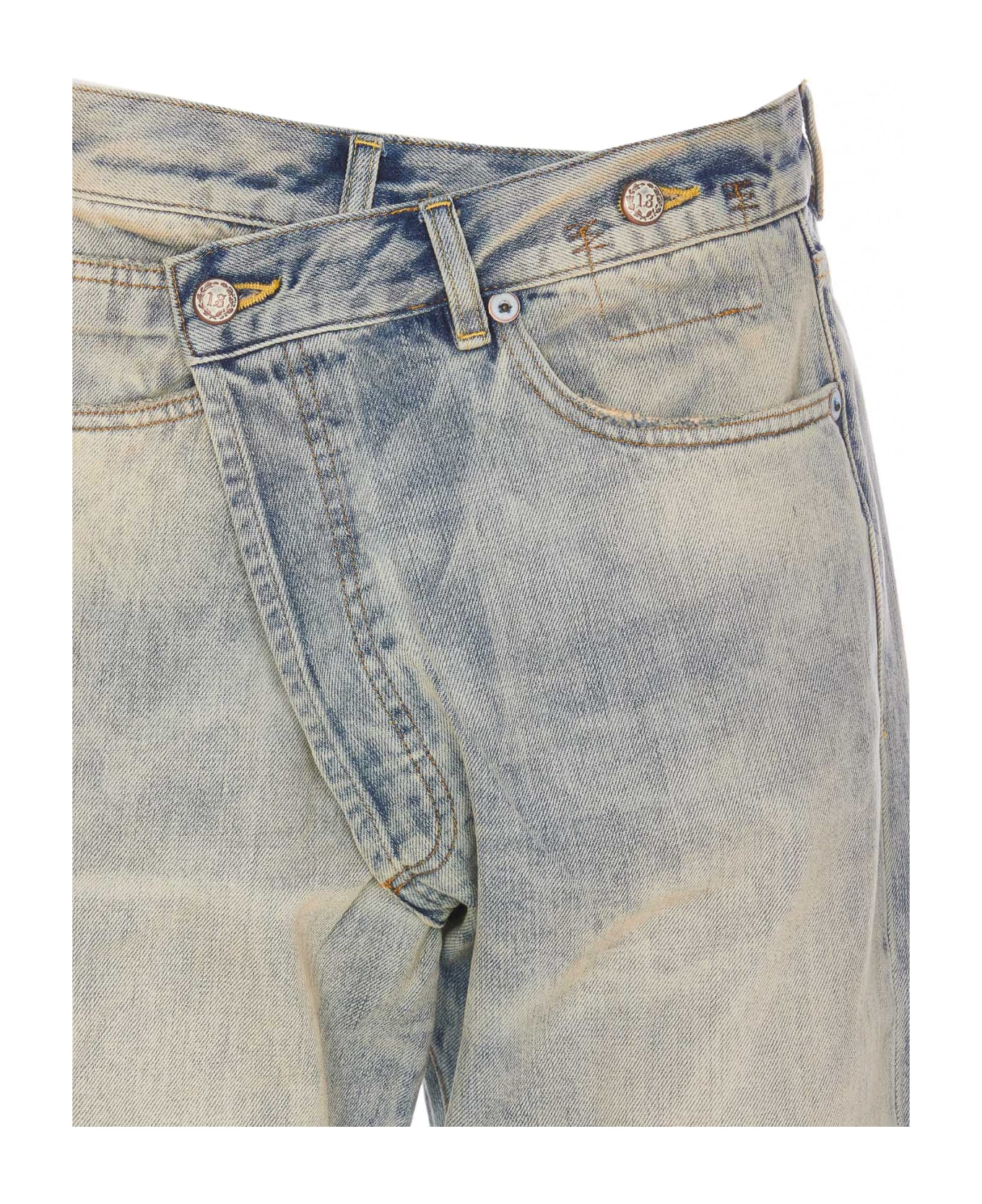 R13 Crossover Jeans - Blue