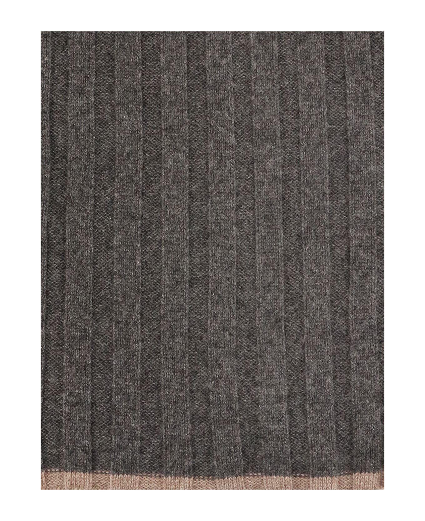 Brunello Cucinelli Cashmere Scarf - PIOMBO NOCCIOLA