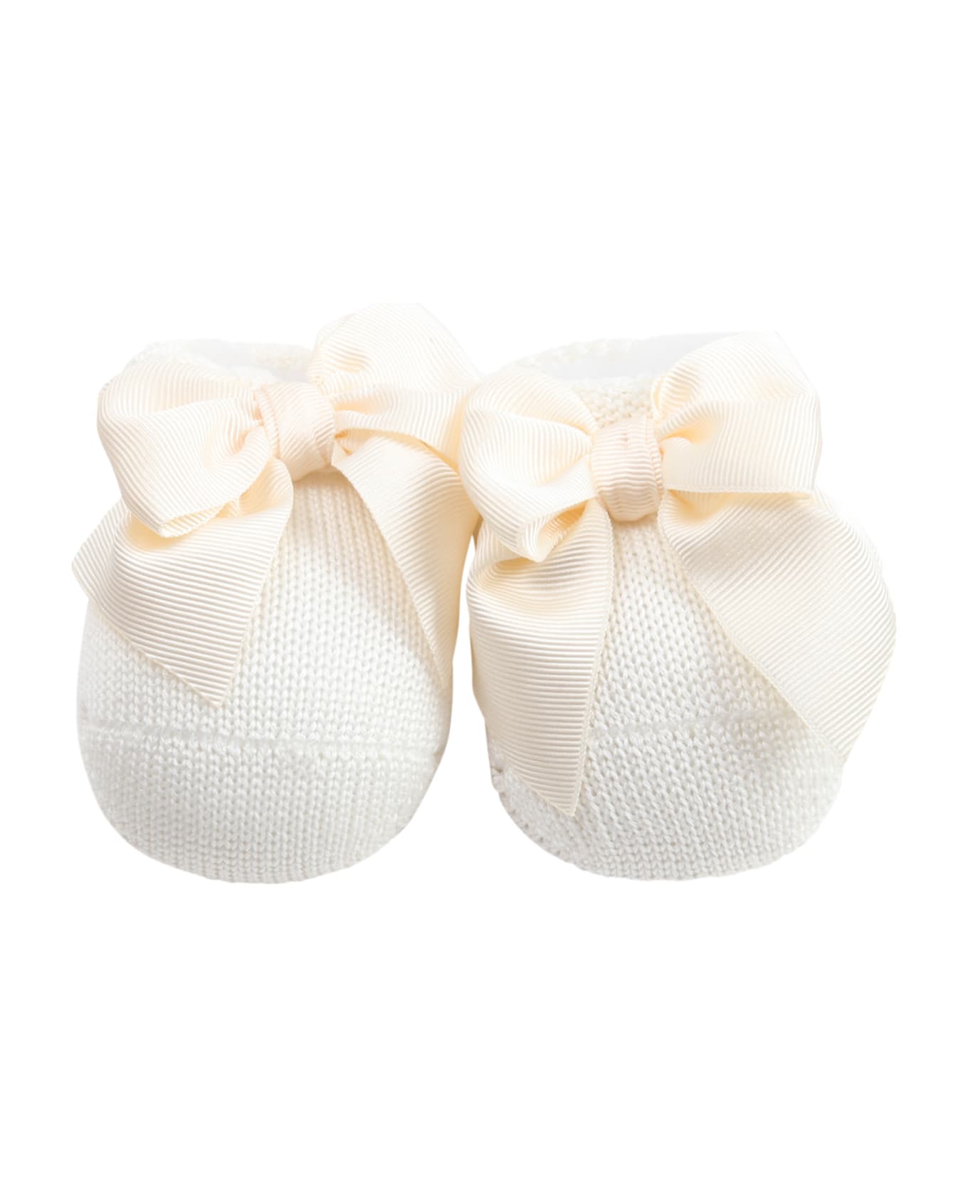 Story Loris Ivory Baby Bootee For Babygirl - Ivory アクセサリー＆ギフト