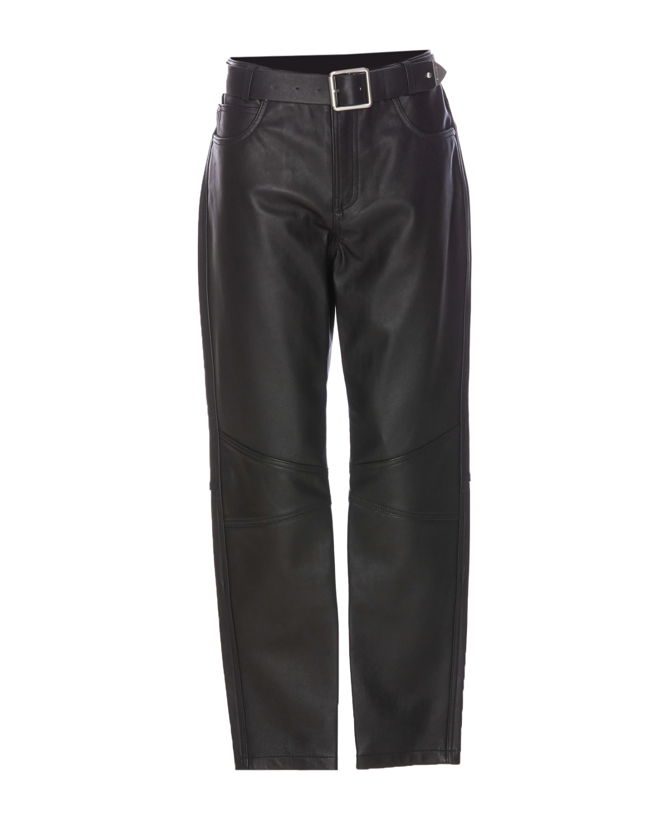 Pinko Papua Leather Pants - Black