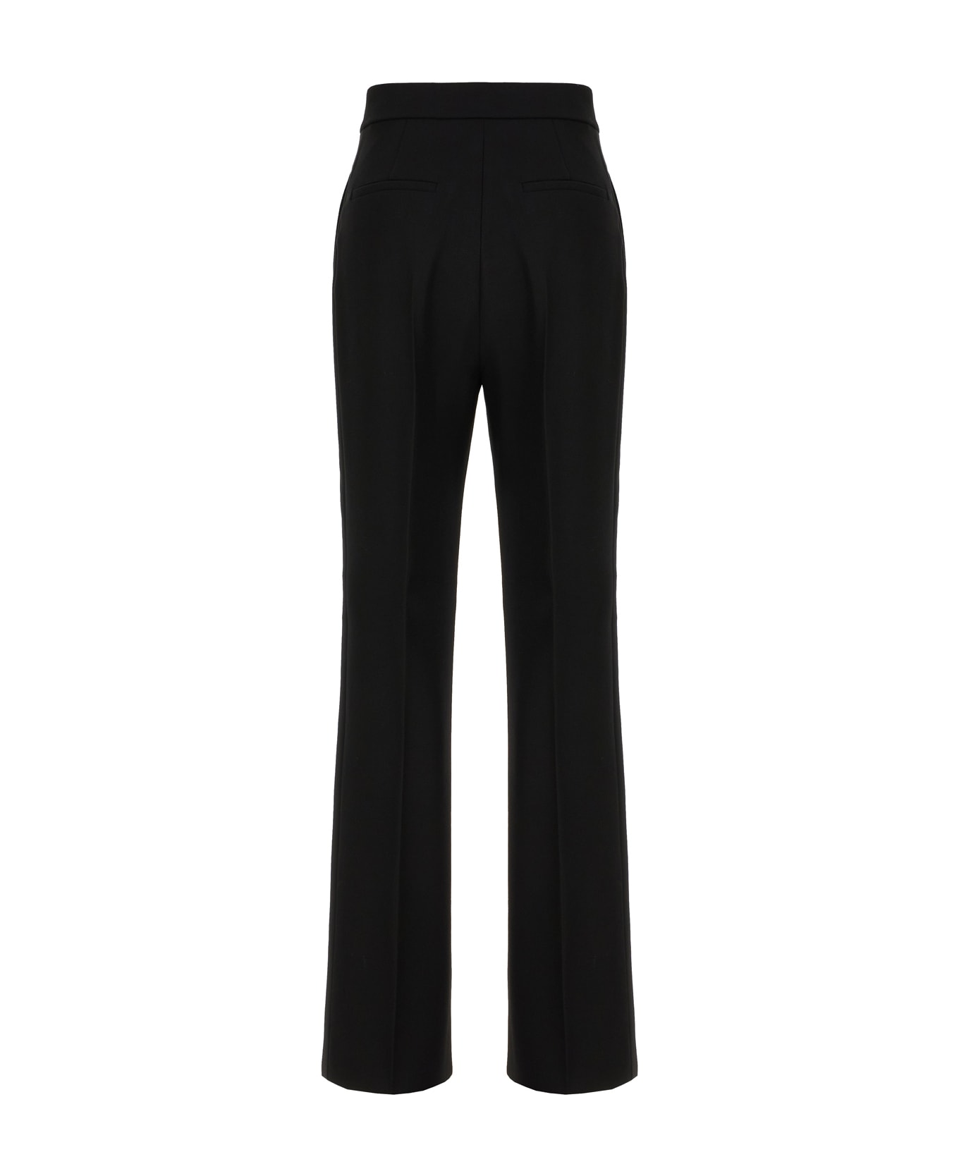 Max Mara Pianoforte Black Wool Pants - Nero