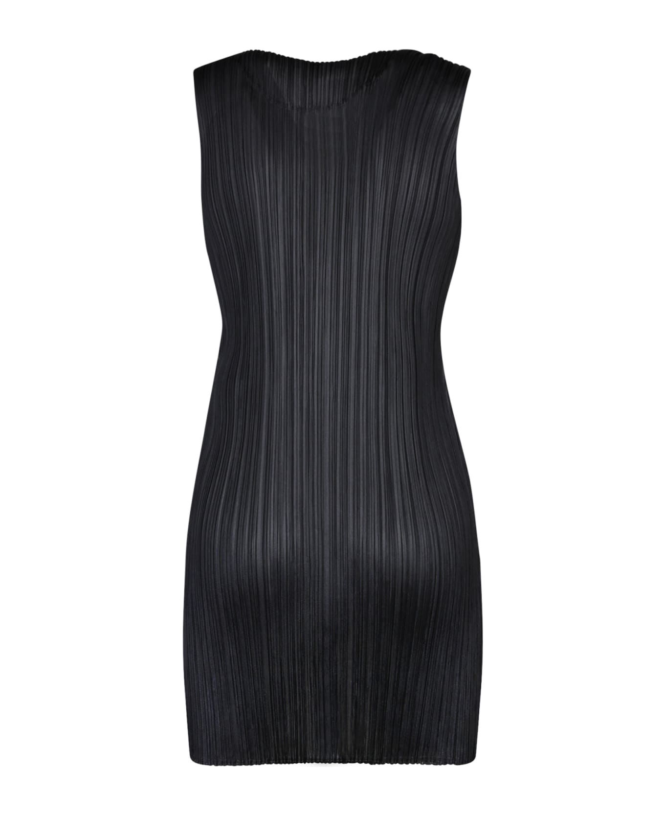 Issey Miyake Pleats Please Black Mini Dress - Black ワンピース＆ドレス