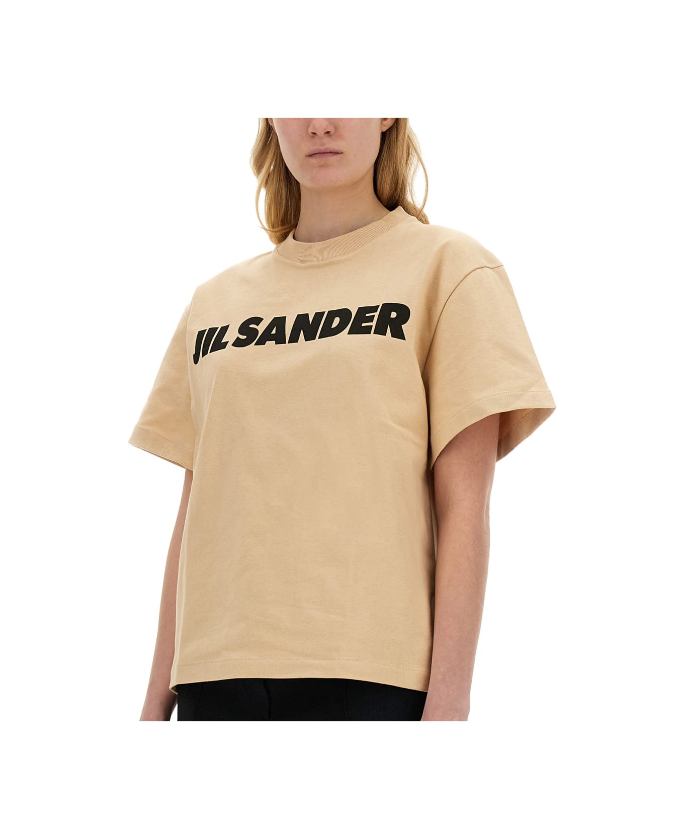 Jil Sander T-shirt With Logo - DARK SAND