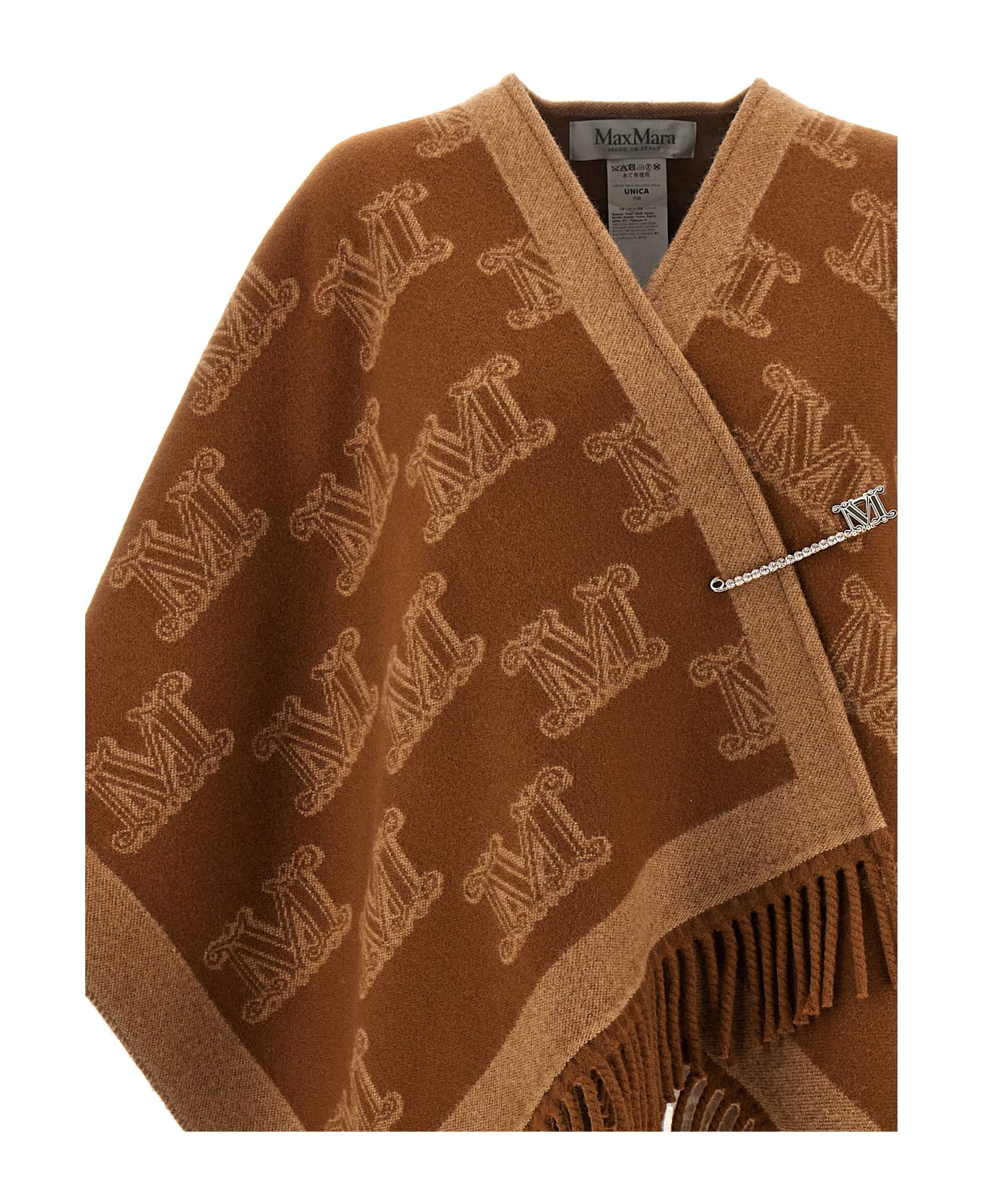 Max Mara 'frine' Cape - Brown