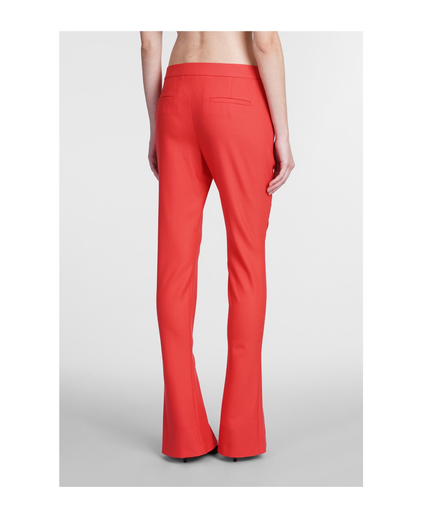 Off-White Pants In Red Cotton - red