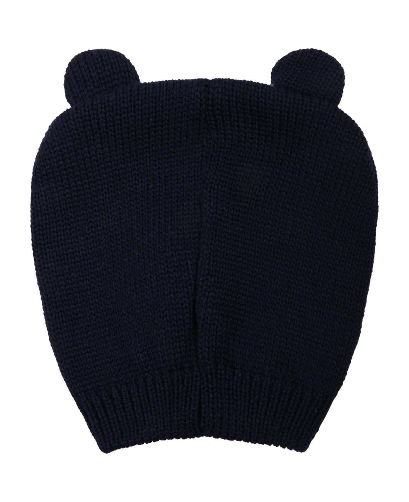 Little Bear Blue Hat For Baby Boy With Bear - Blue