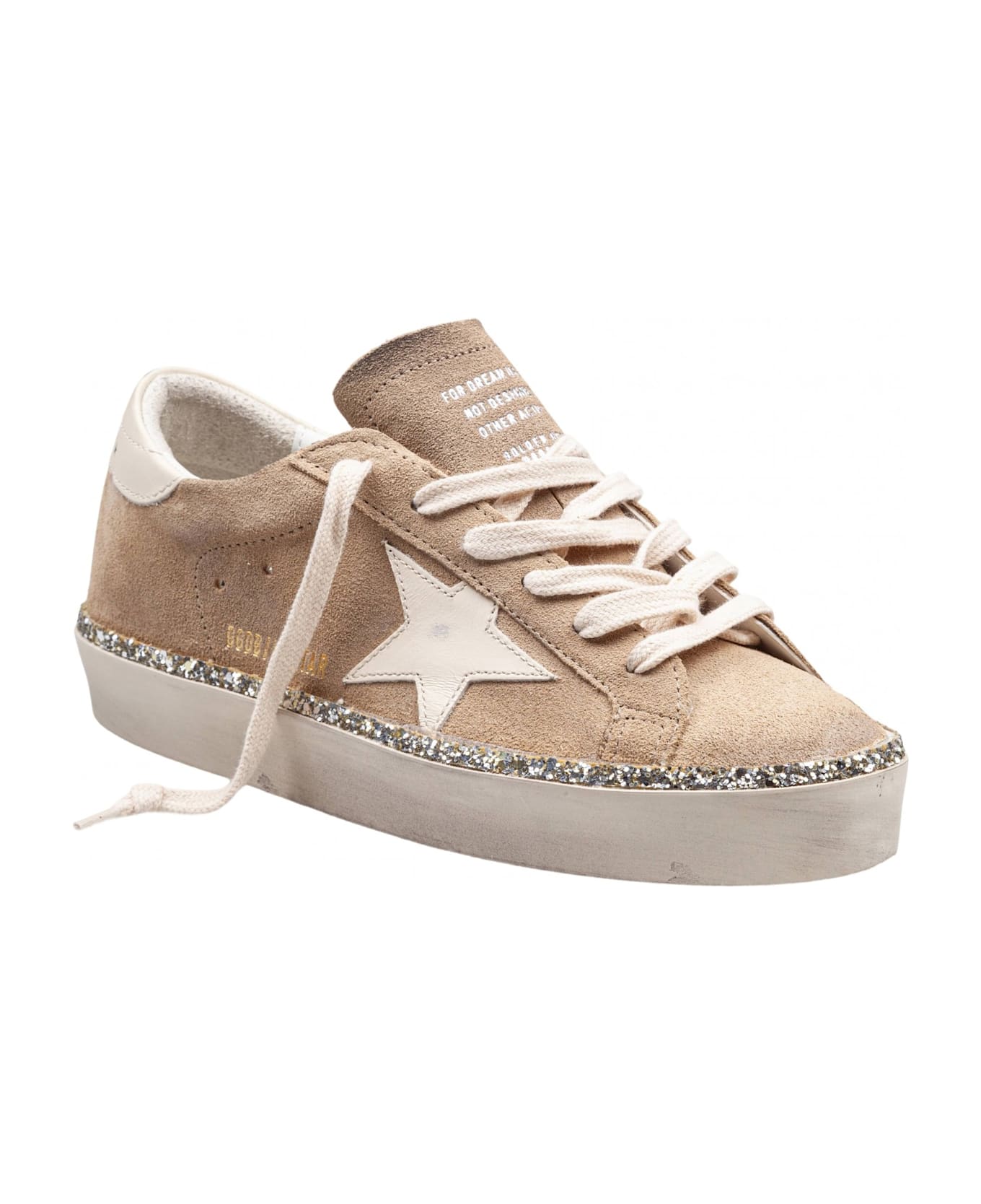Golden Goose Hi-star Woman
s Sneakers - Desert