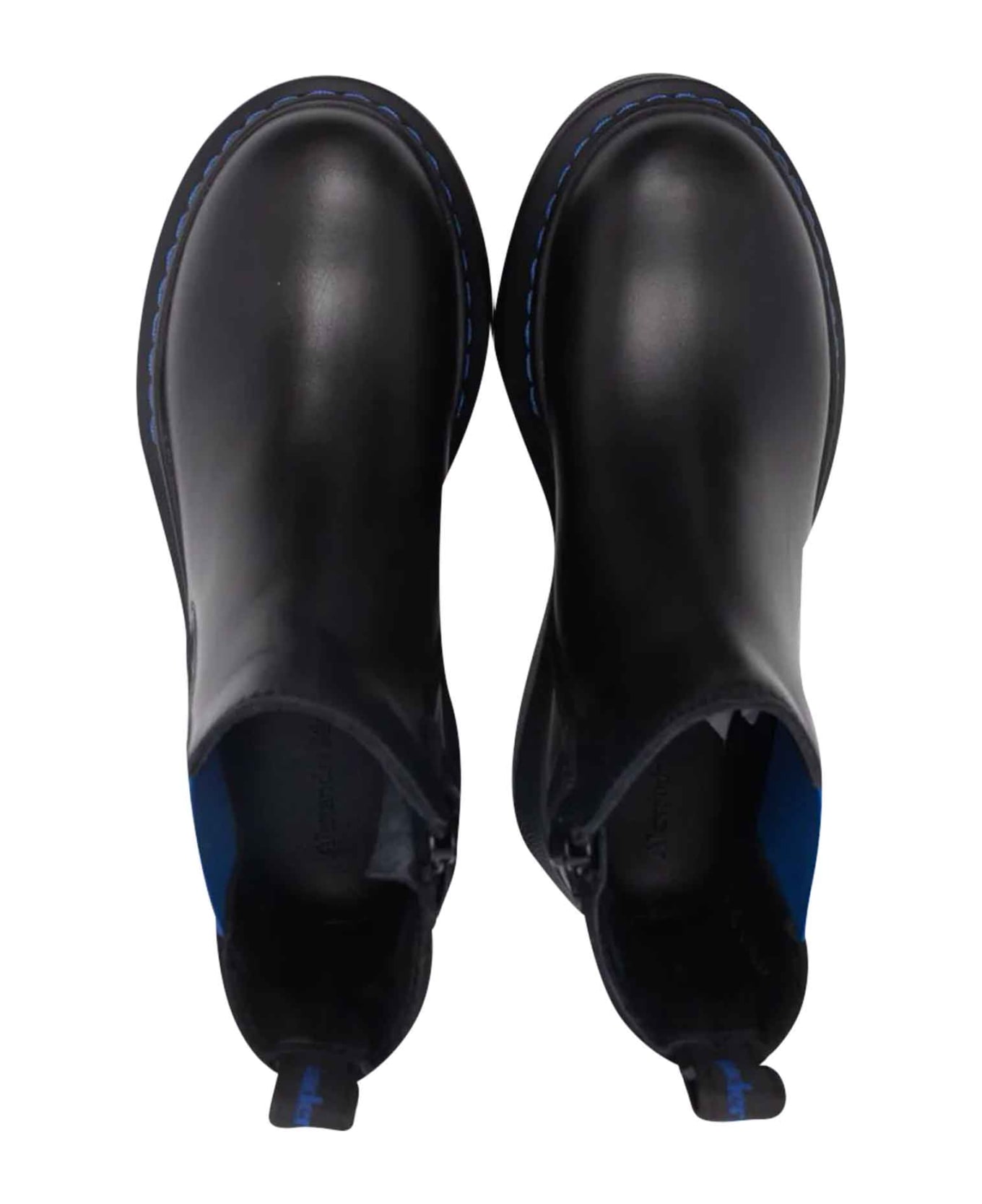 Alexander McQueen Black / Blue Boots Unisex - Nero/blu