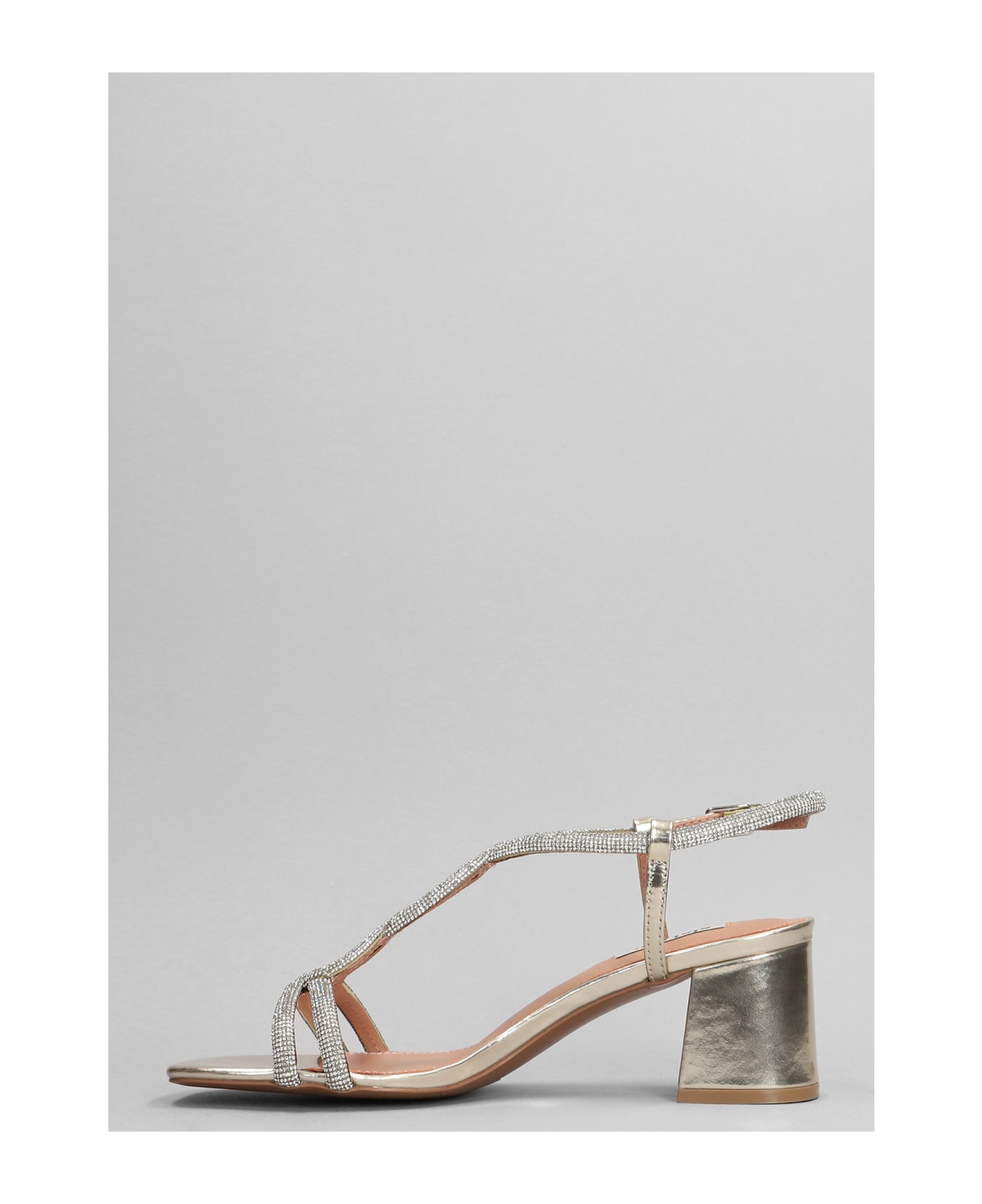 Bibi Lou Tansy 60 Sandals In Gold Leather - gold