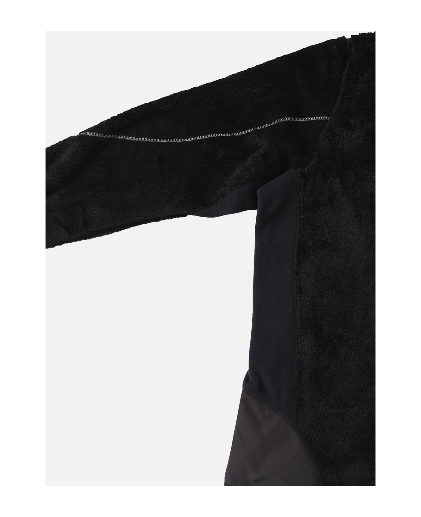 And Wander Black High Loft Fleece Jacket - Black