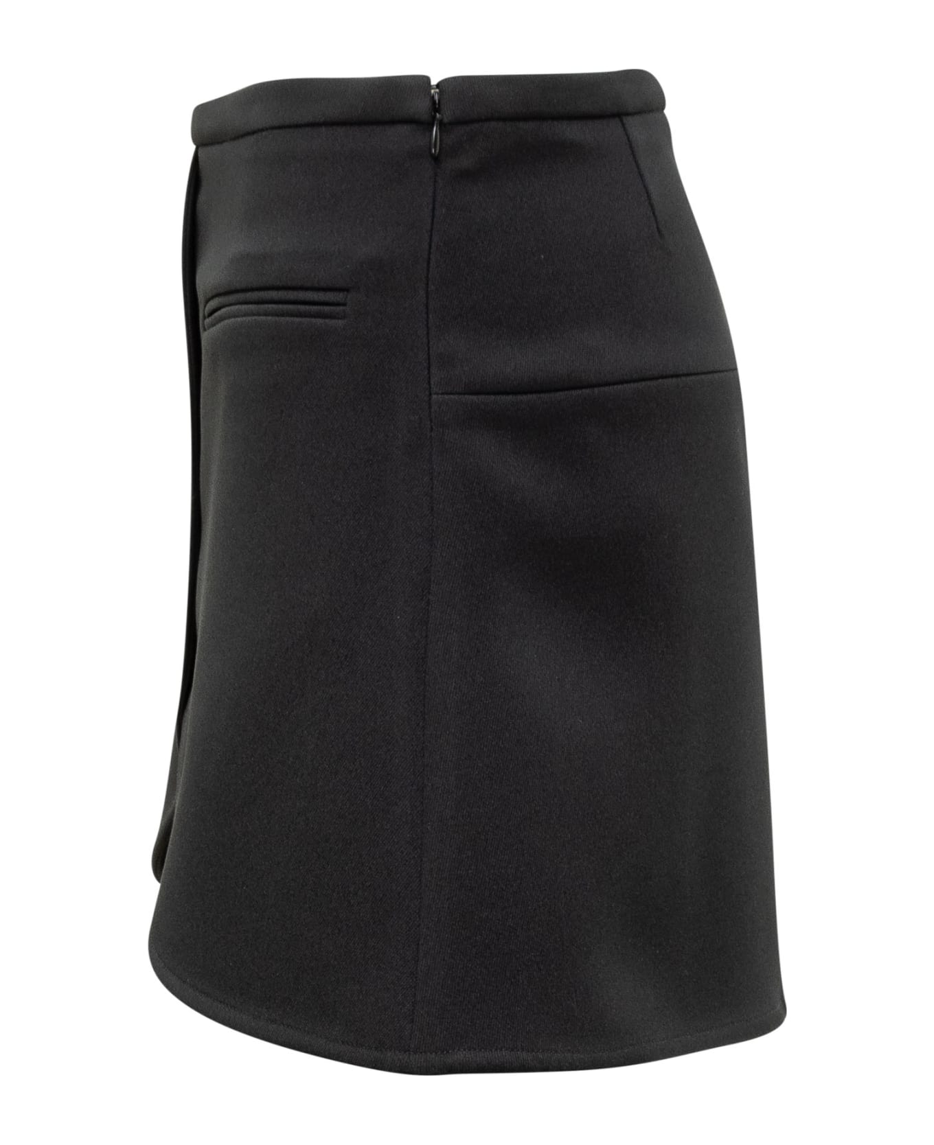 Courrèges Ellipse Mini Skirt - BLACK
