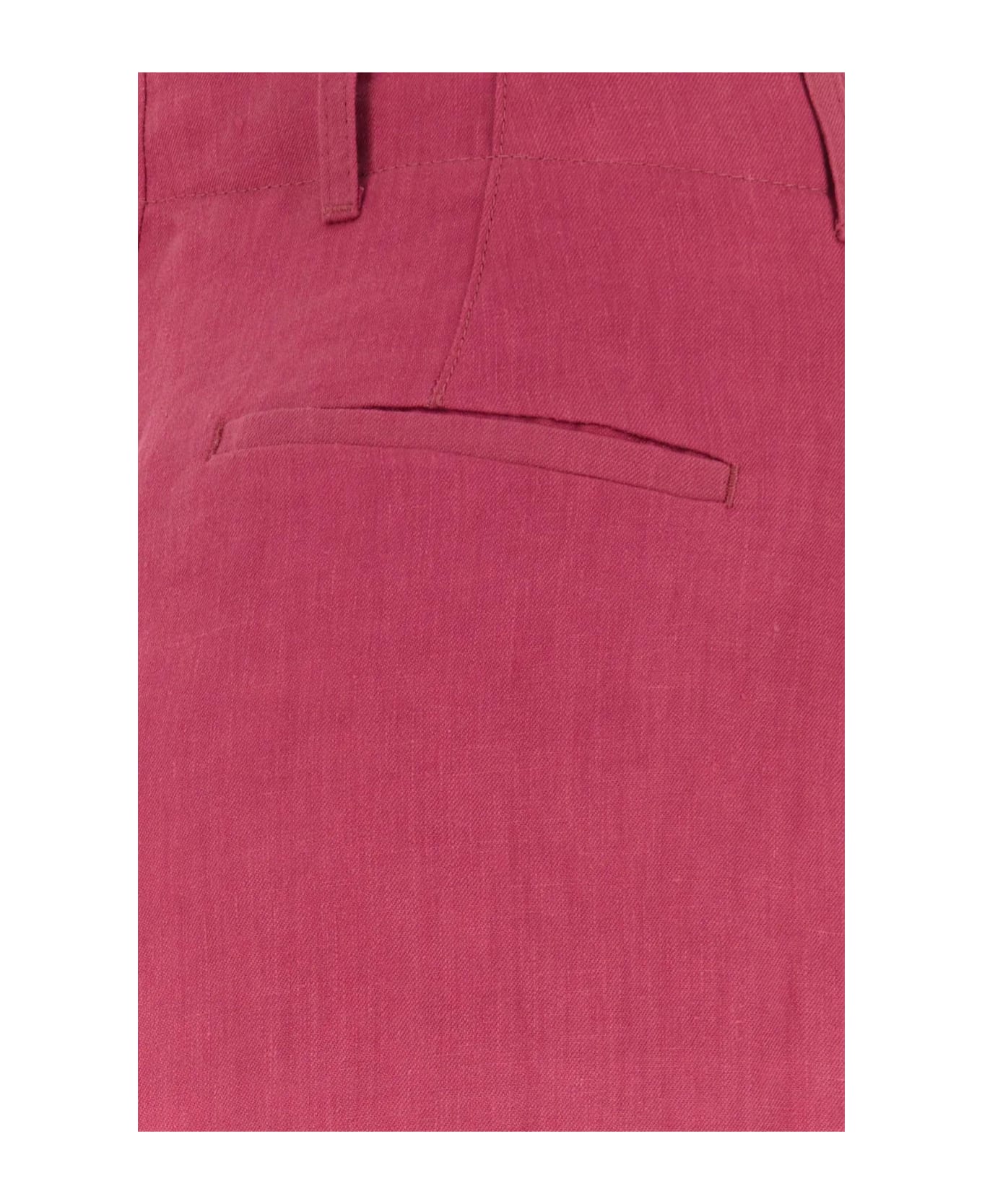 
S Max Mara Linen Rebecca Pant - Pink