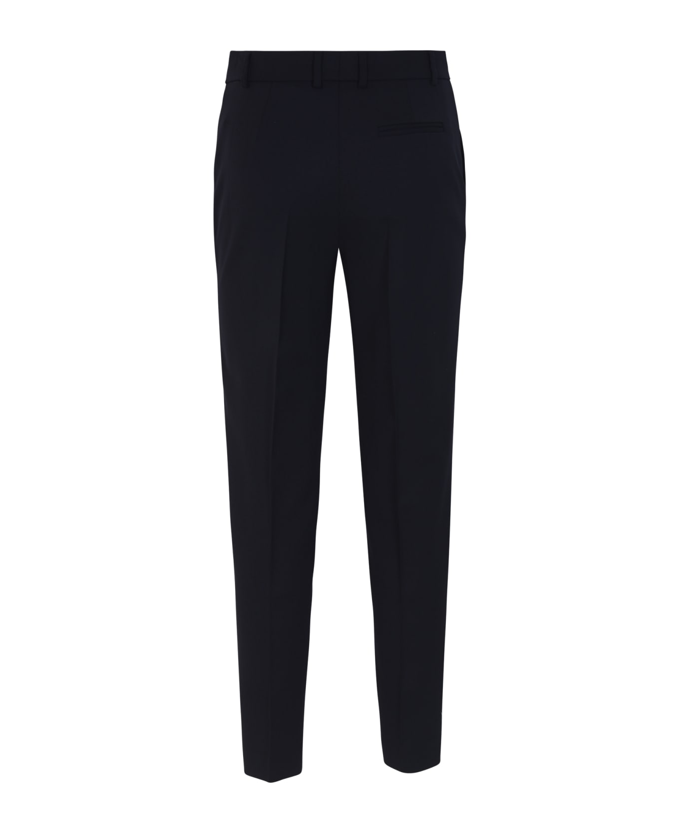 QL2 Concealed Fitted Trousers - Navy
