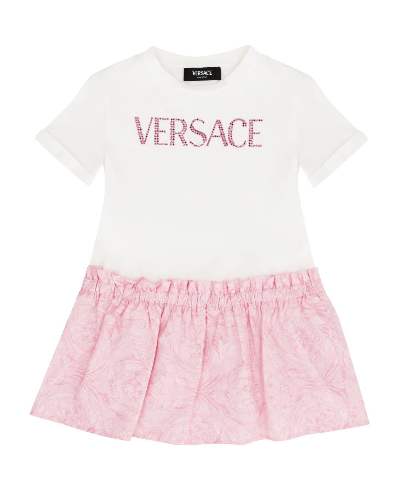 Young Versace Cotton Dress - White