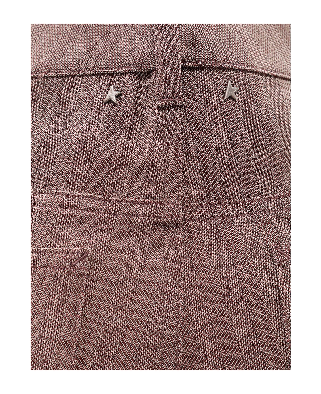 Golden Goose Marley Virgin Wool Blend Trousers - MAROON