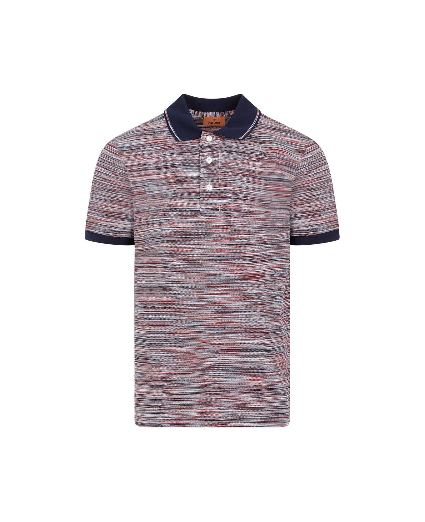 Missoni Classic Collar Short-sleeved Polo Shirt - Red