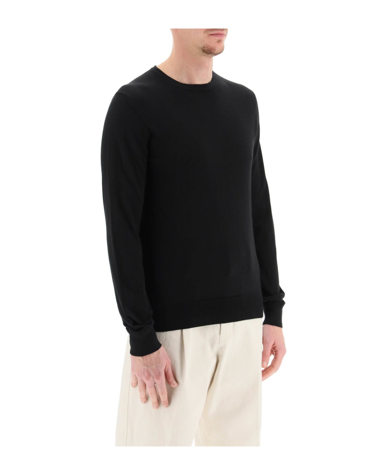 Zegna Light Cashmere And Silk Sweater - Nero