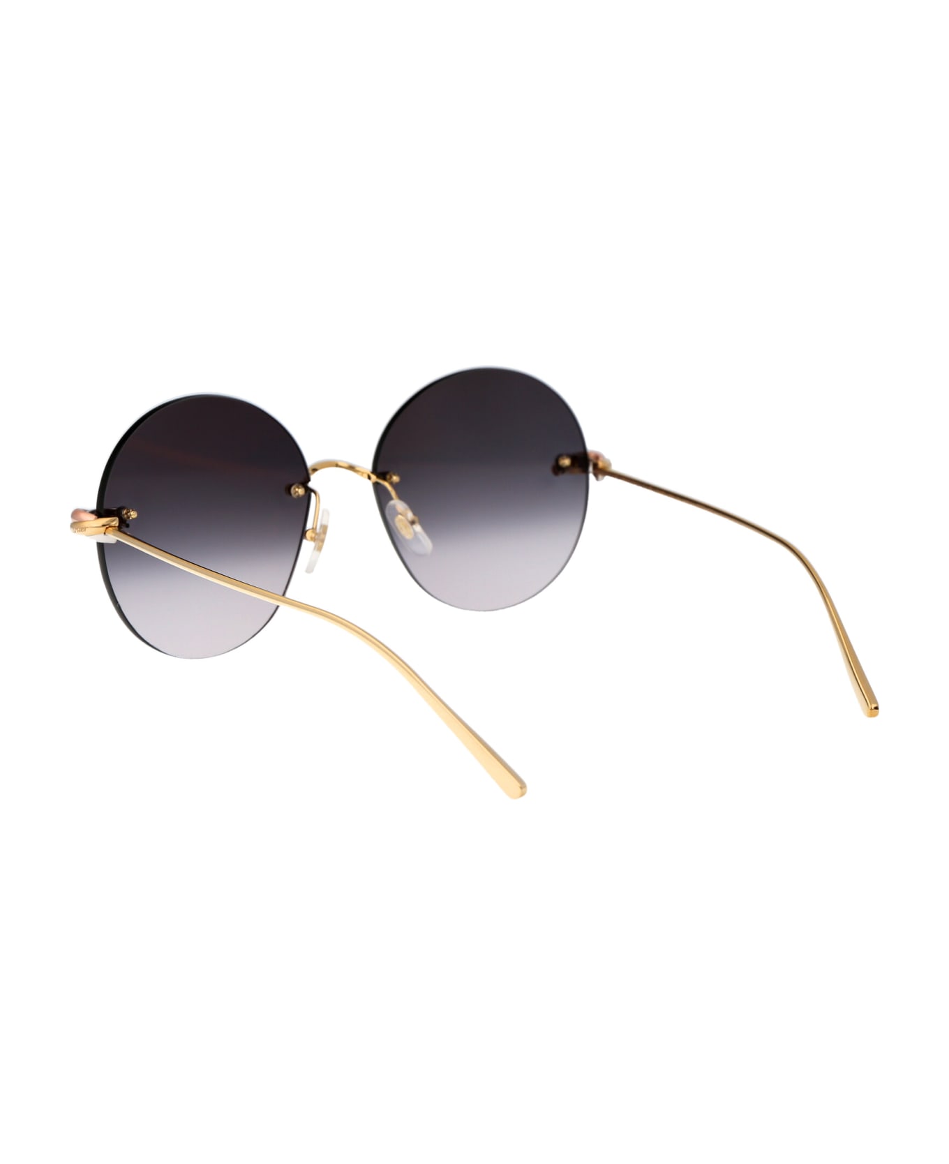 Cartier Eyewear Ct0475s Sunglasses - 001 GOLD GOLD GREY