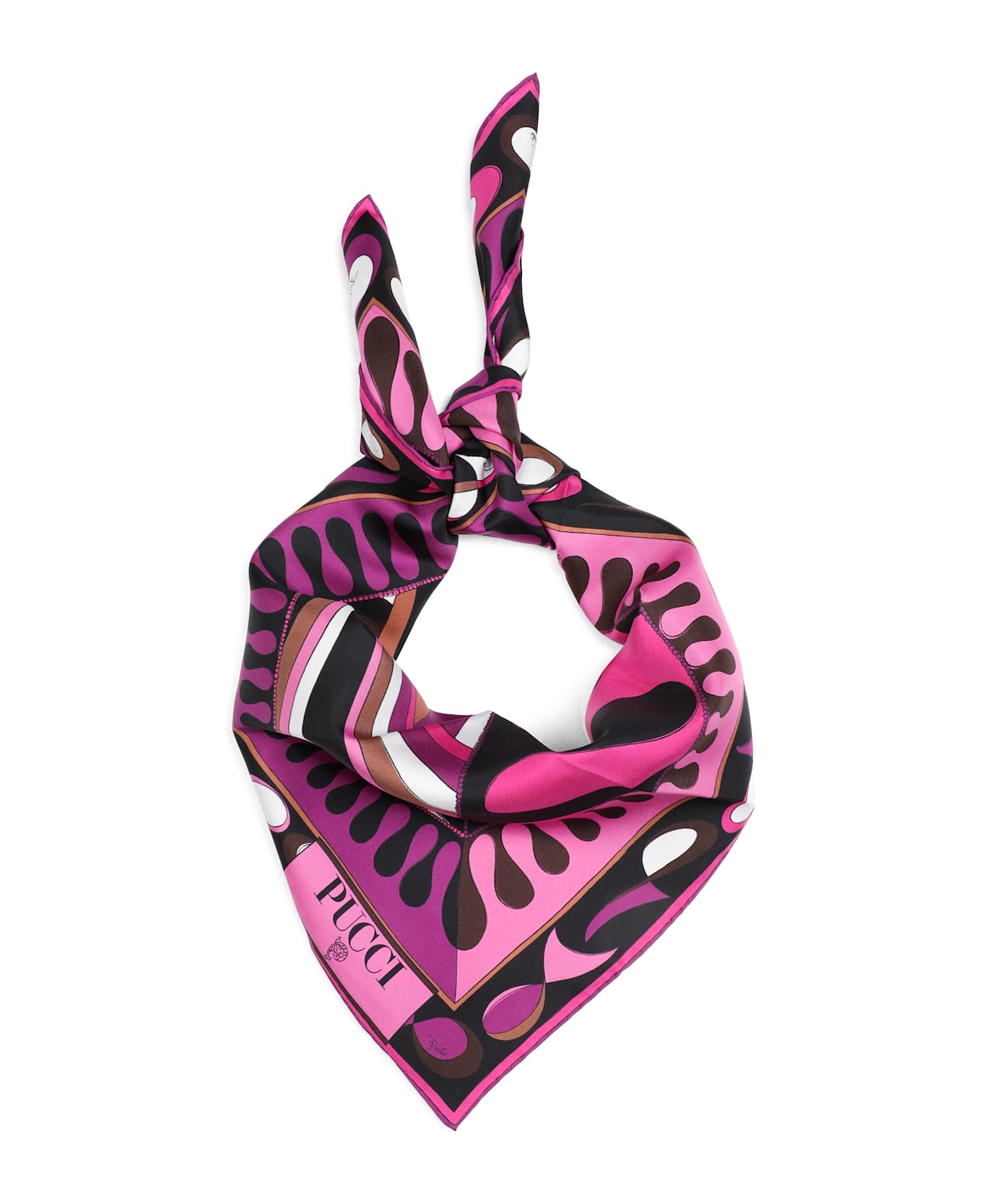 Pucci 90x90 Scarf - Fuxia Marrone