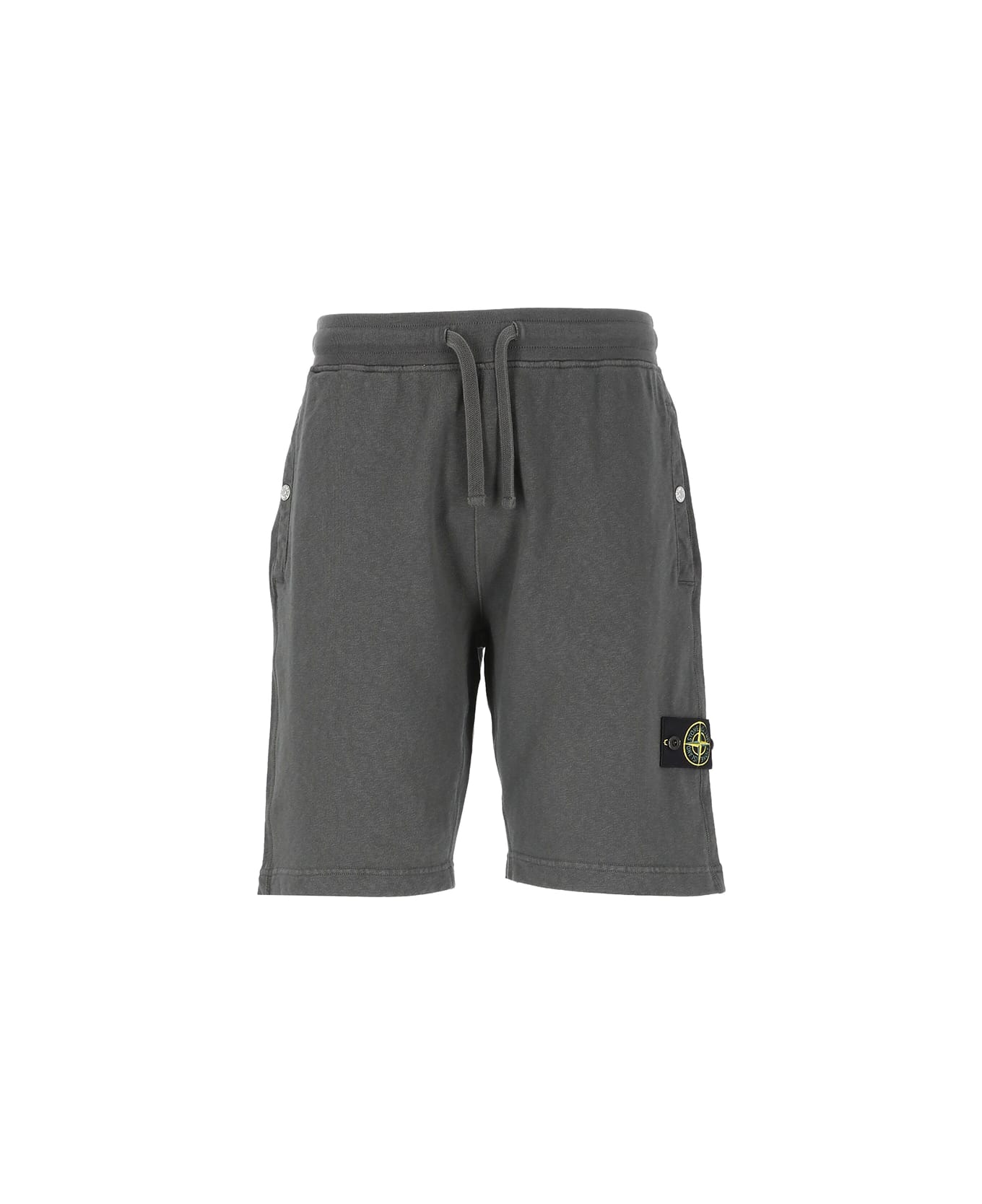 Stone Island Cotton Bermuda Shorts - Grey