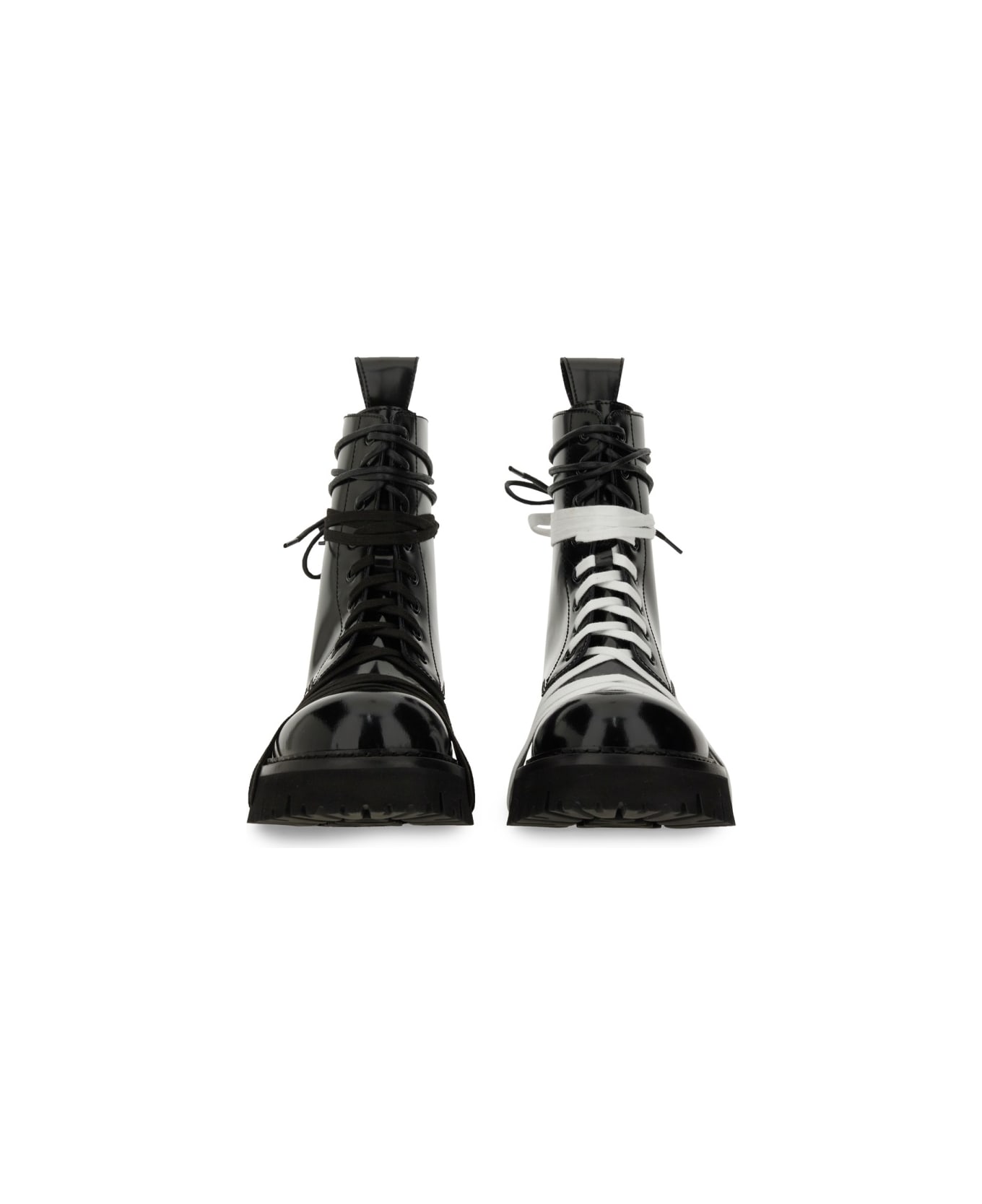 Moschino Lace-up Boot - BLACK