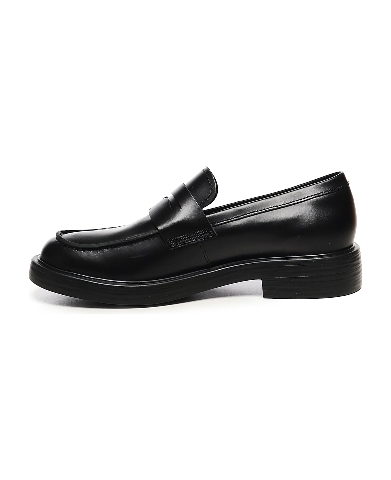 Camper Dean Leather Moccasins - Black