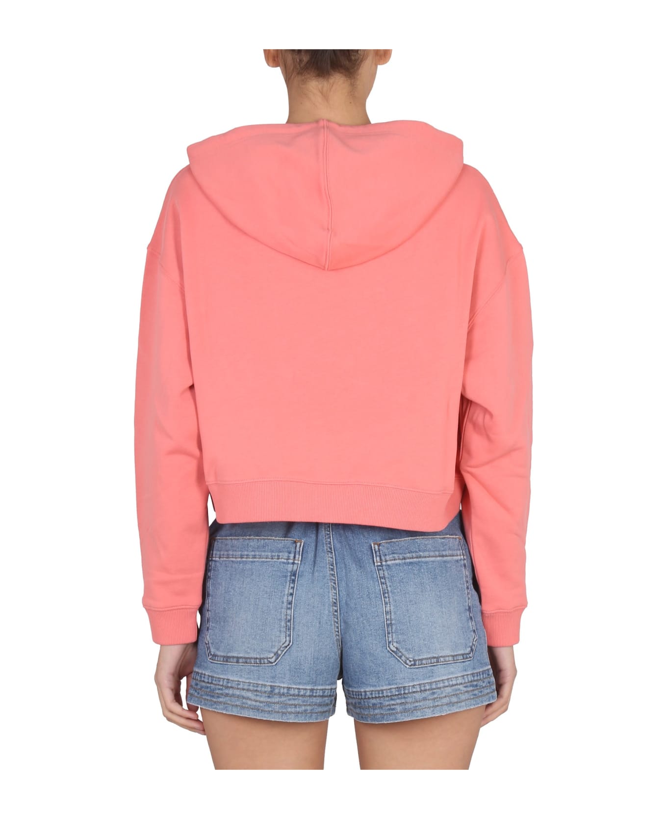Stella McCartney Sweatshirt With Logo Embroidery - Martini pink フリース