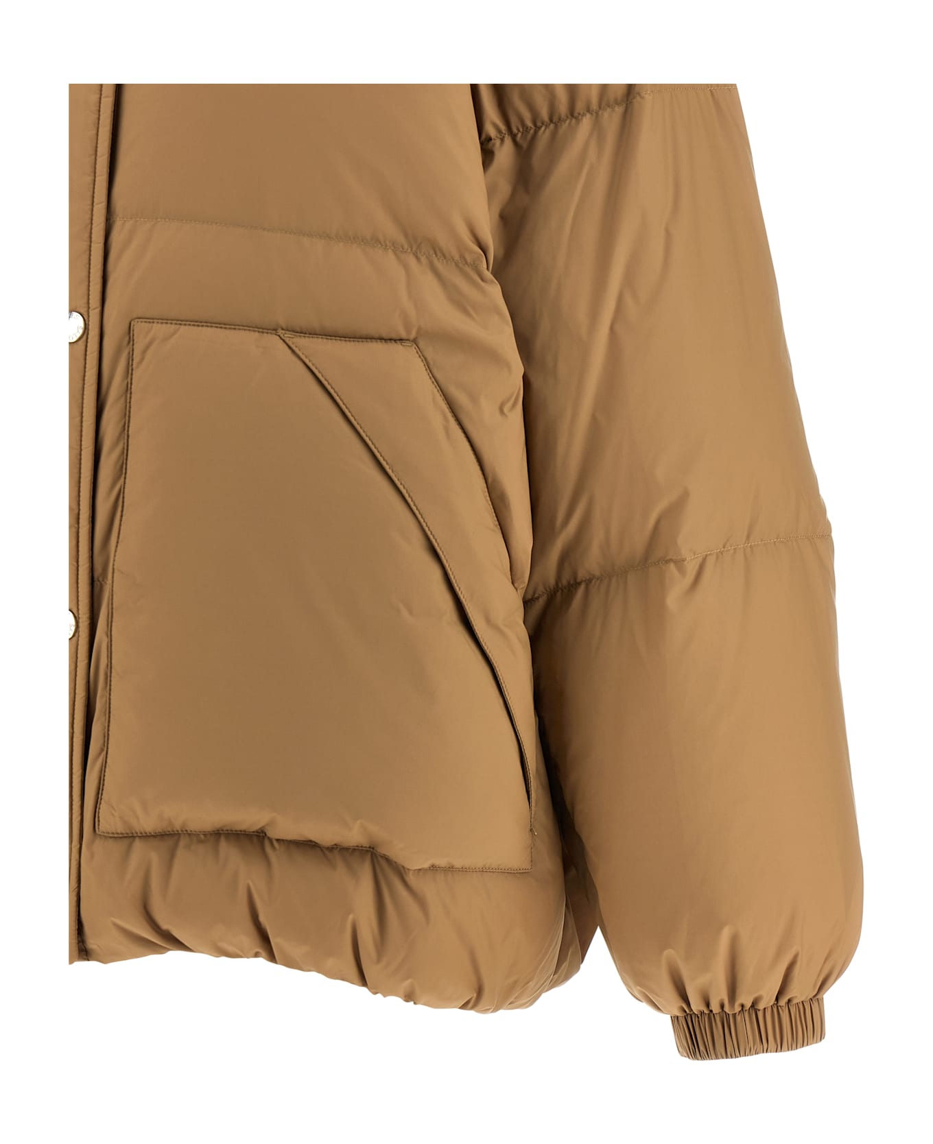 Salomon Fur Insert Down Jacket - Beige