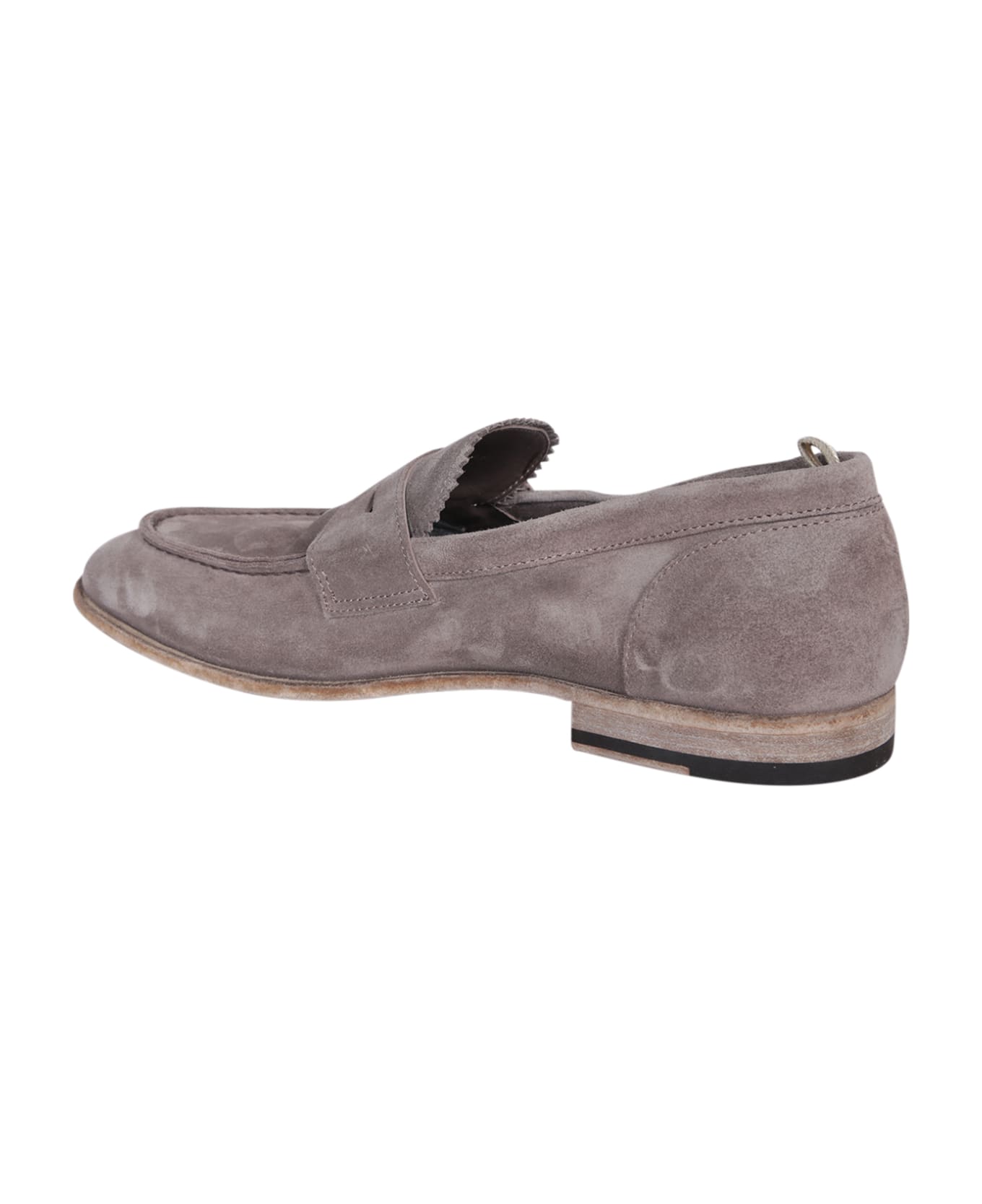 Officine Creative Solitude 001 Suede Taupe Loafer - Grey ローファー＆デッキシューズ