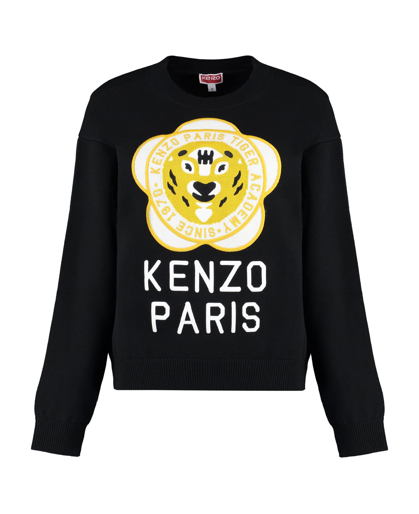 Kenzo Wool-blend Crew-neck Sweater - black