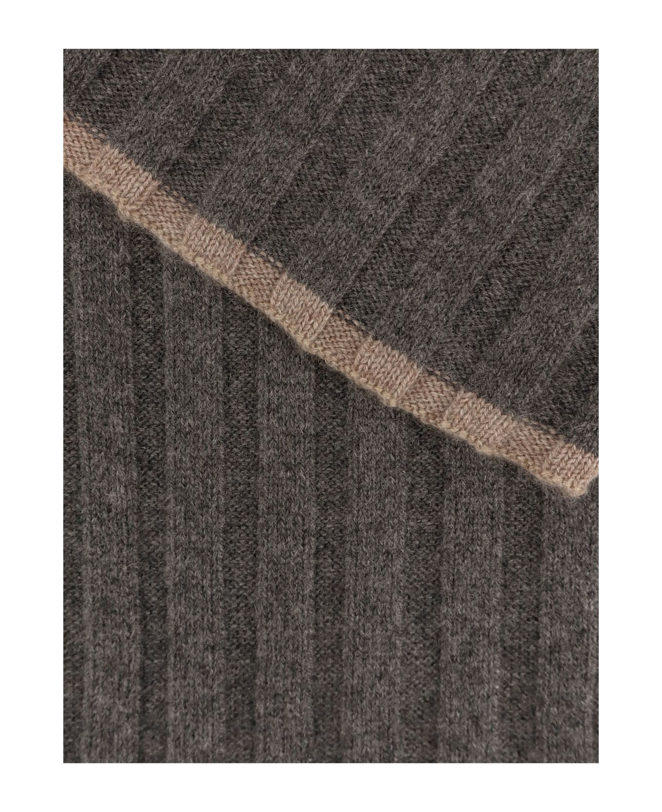 Brunello Cucinelli Cashmere Scarf - PIOMBO NOCCIOLA