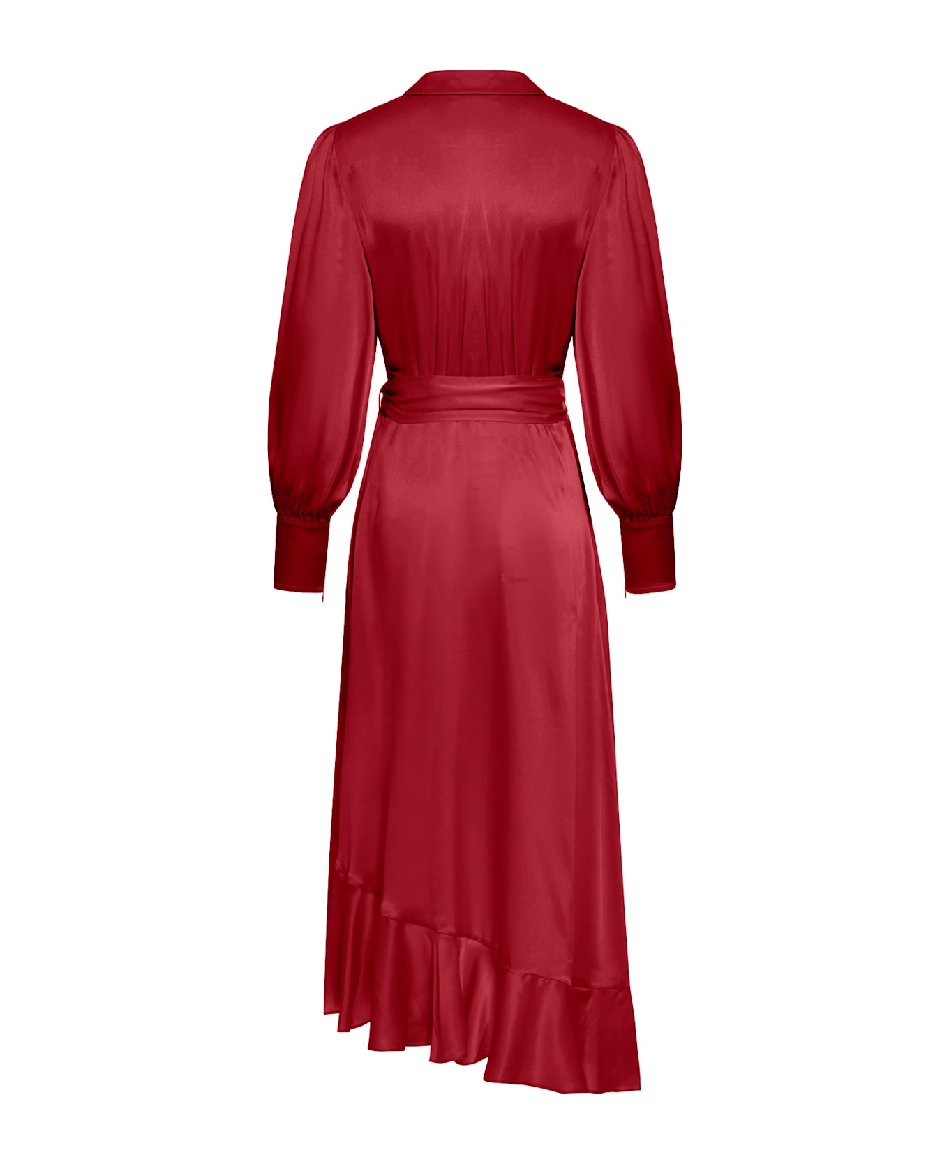 Zimmermann Silk Wrap Dress - Nude 
Neutrals