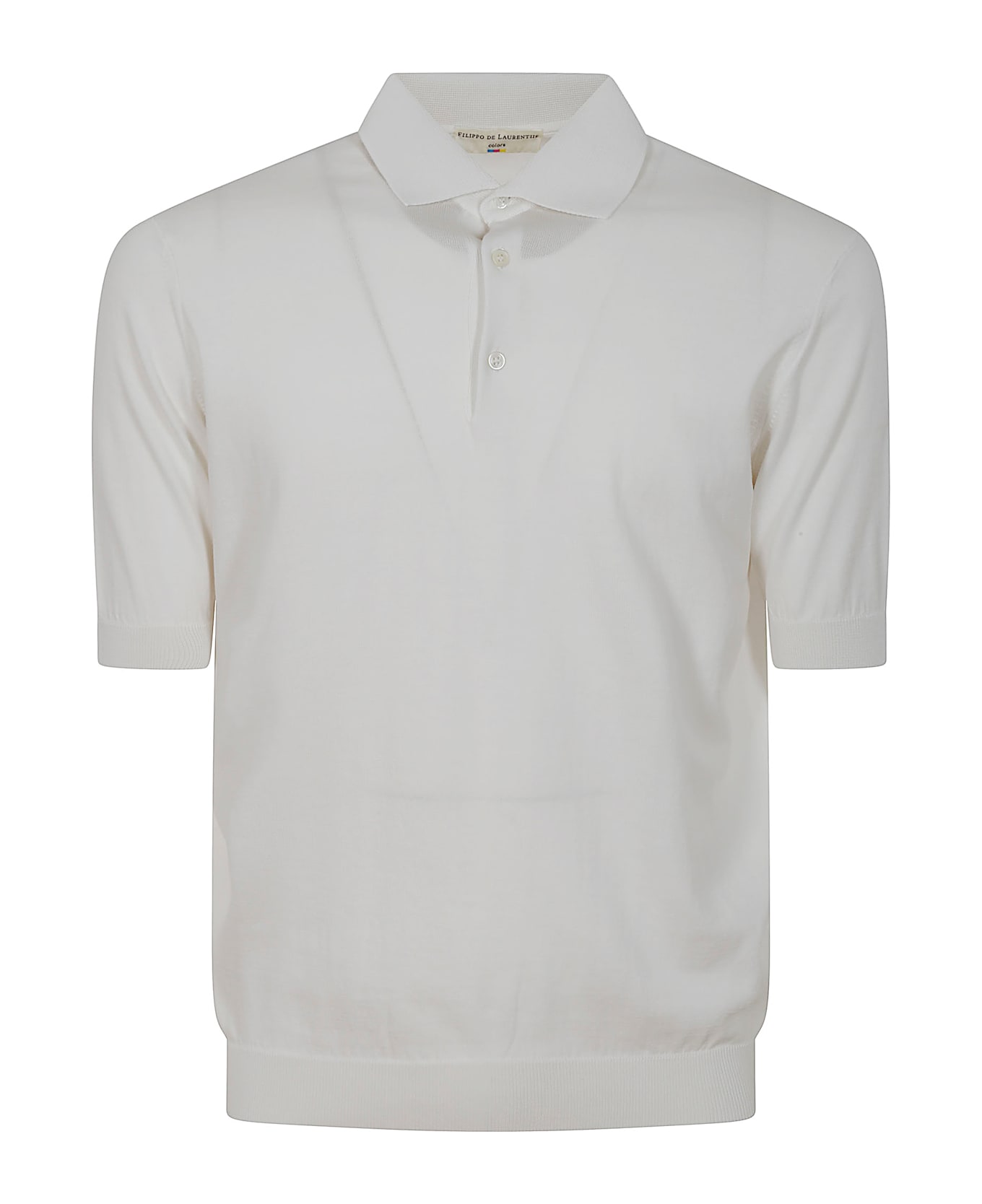 Filippo De Laurentiis Polo Ss - Optical White
