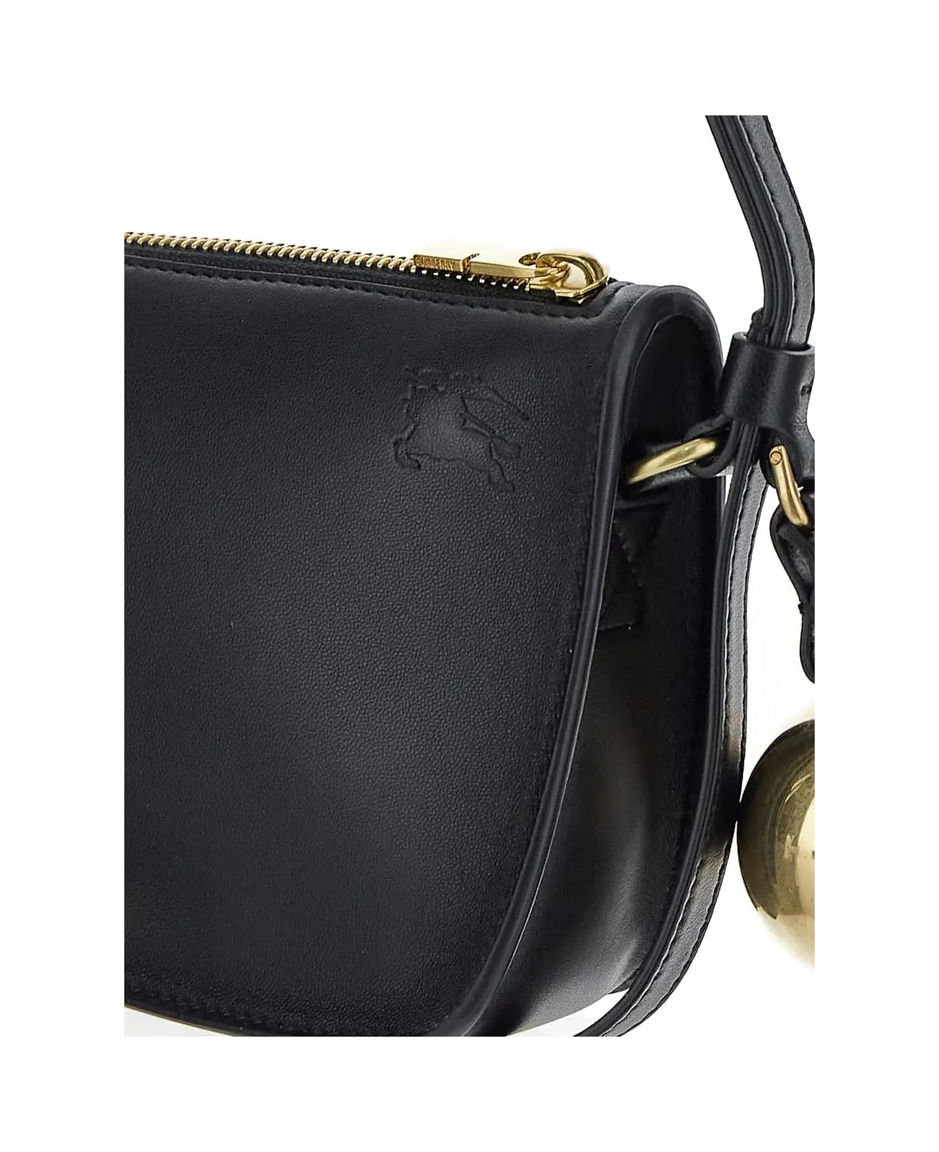 Burberry Shoulder Leather Bag - BLACK